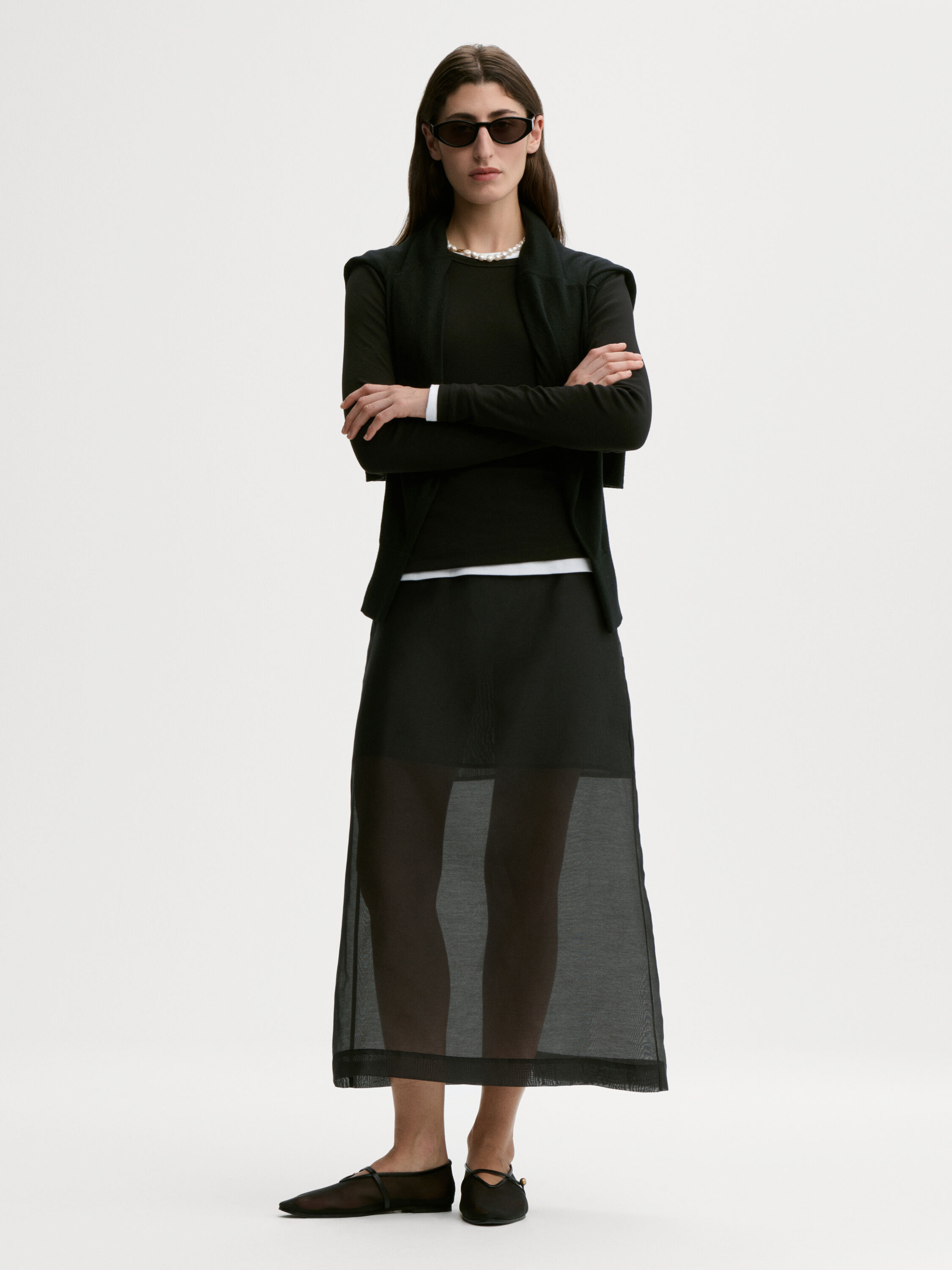 Esta silk organza skirt