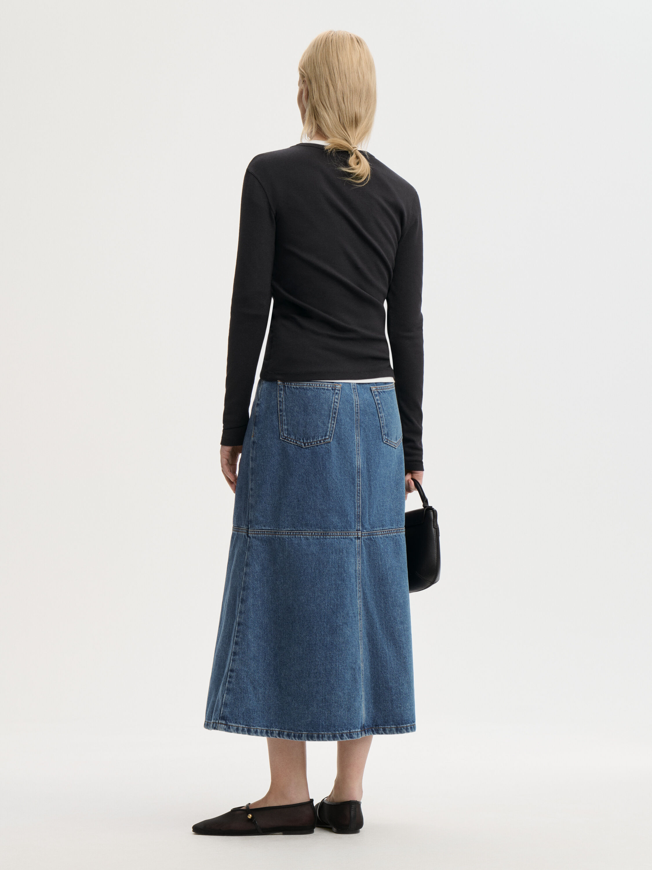 Solene denim skirt
