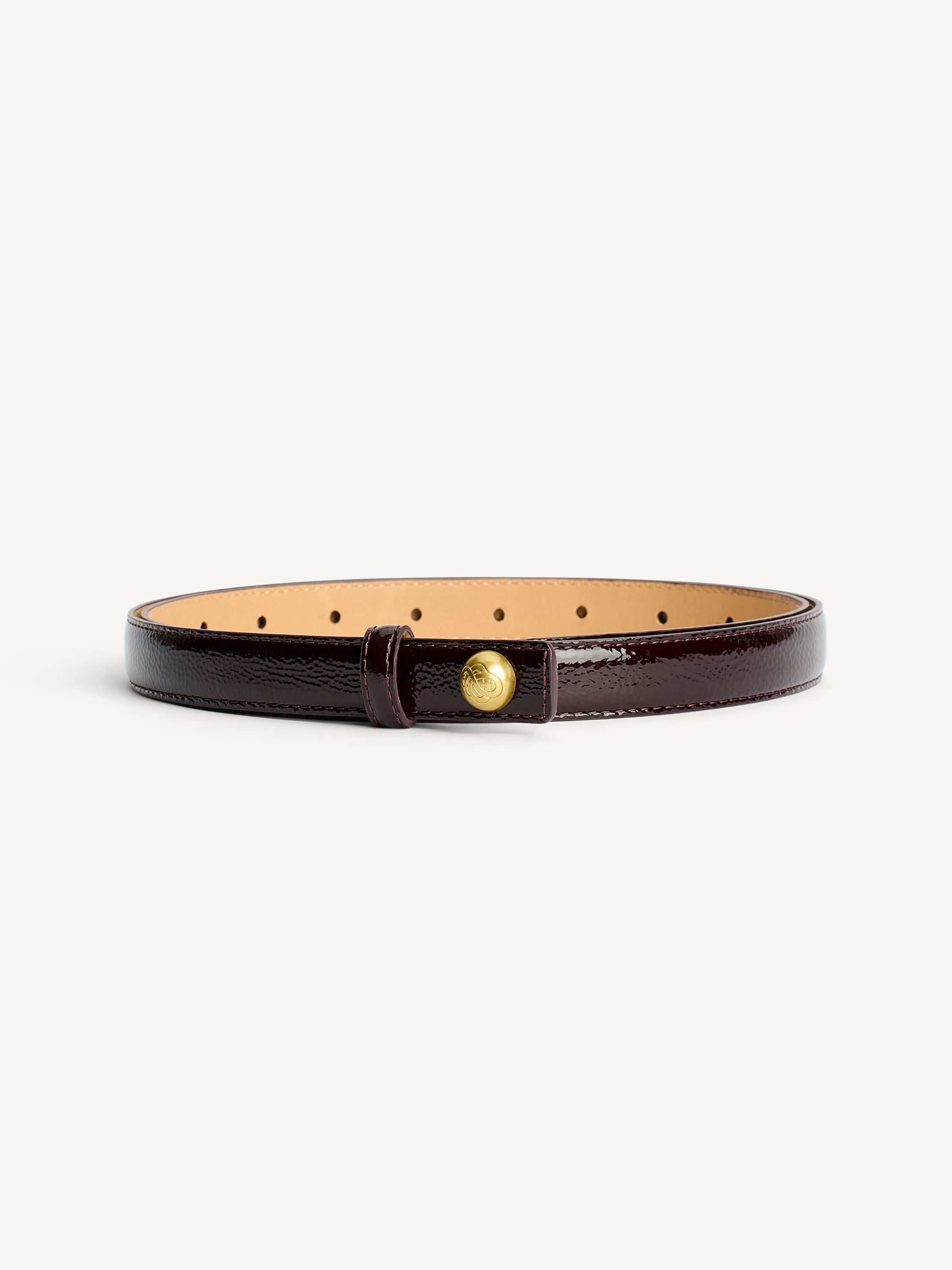 Freya patent leather belt