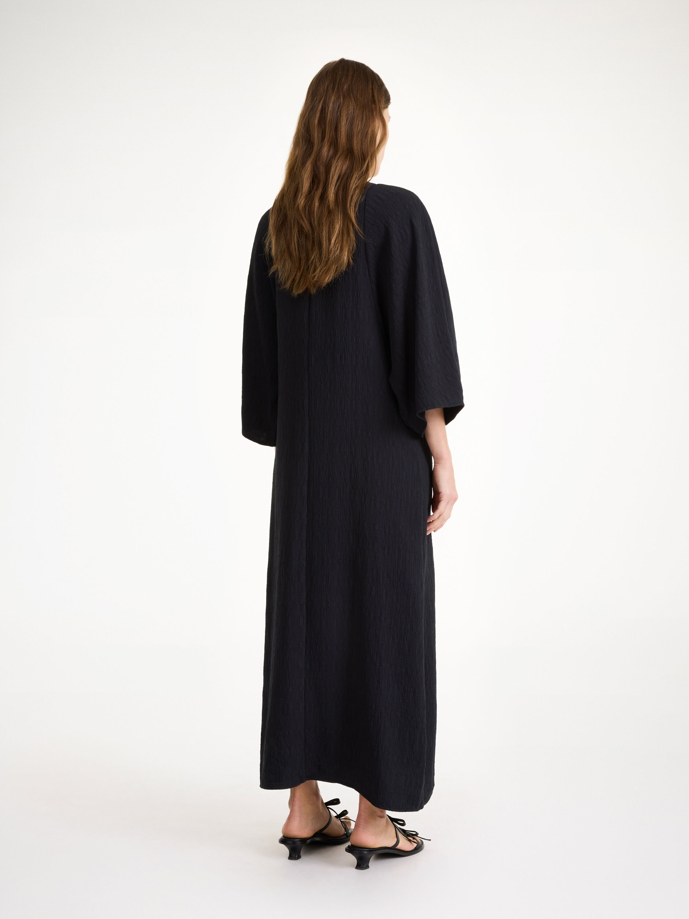 “By Malene Birger” オーバーサイズカフタンドレス Ecru/Black Kimone kimono - Buy Dresses online | By Malene Birger