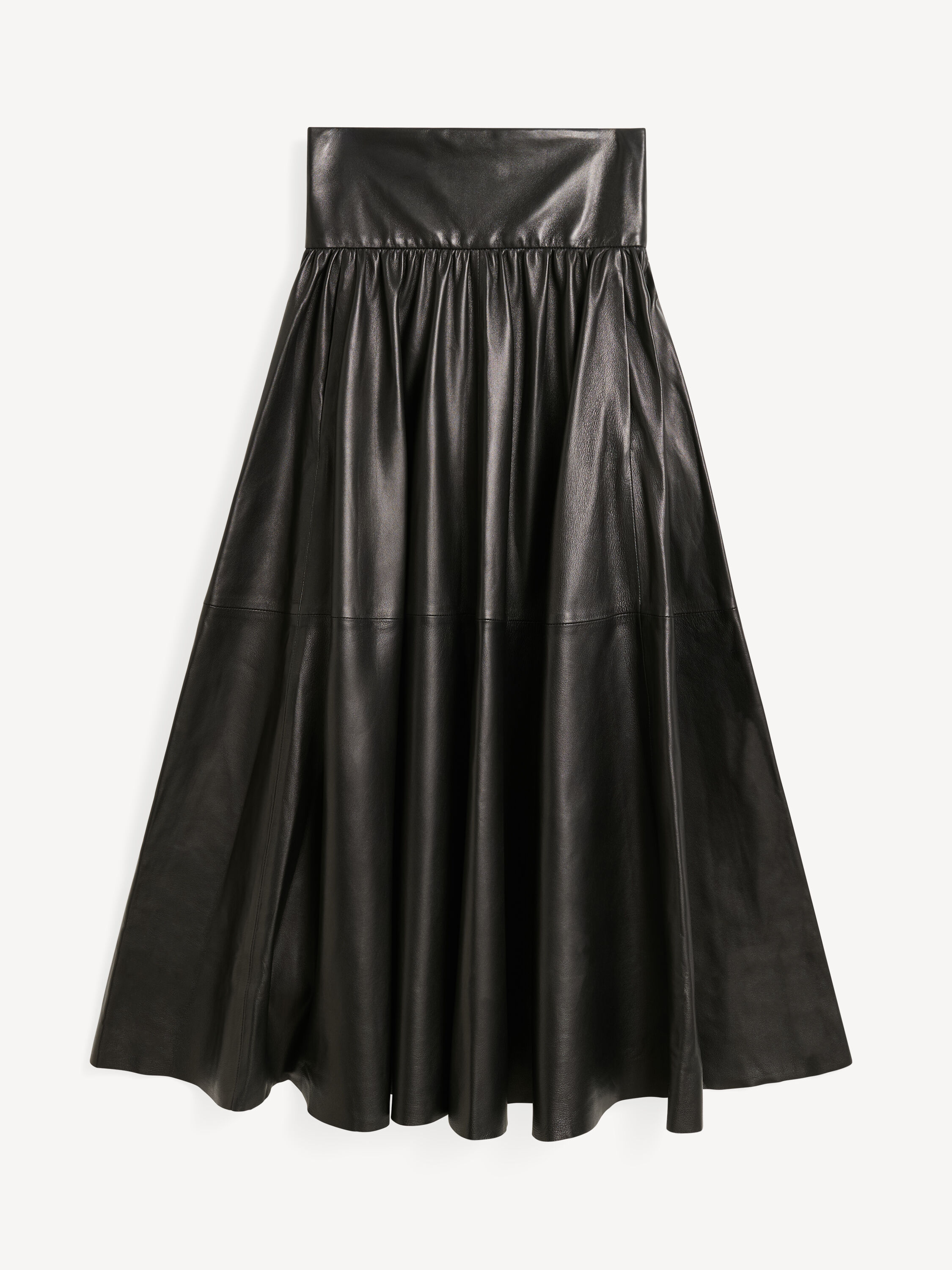 Mivilo midi leather skirt