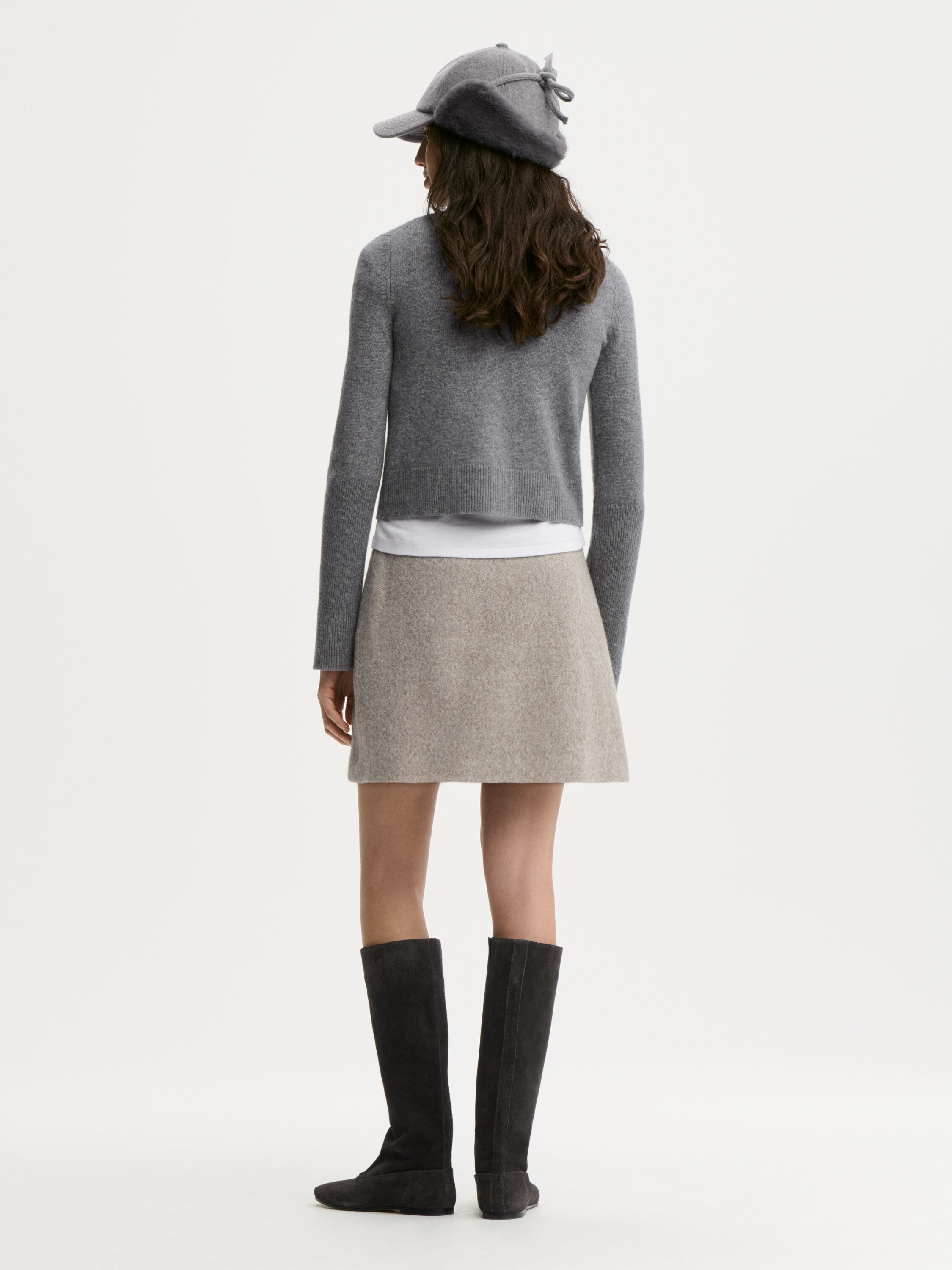 Lima wool mini skirt