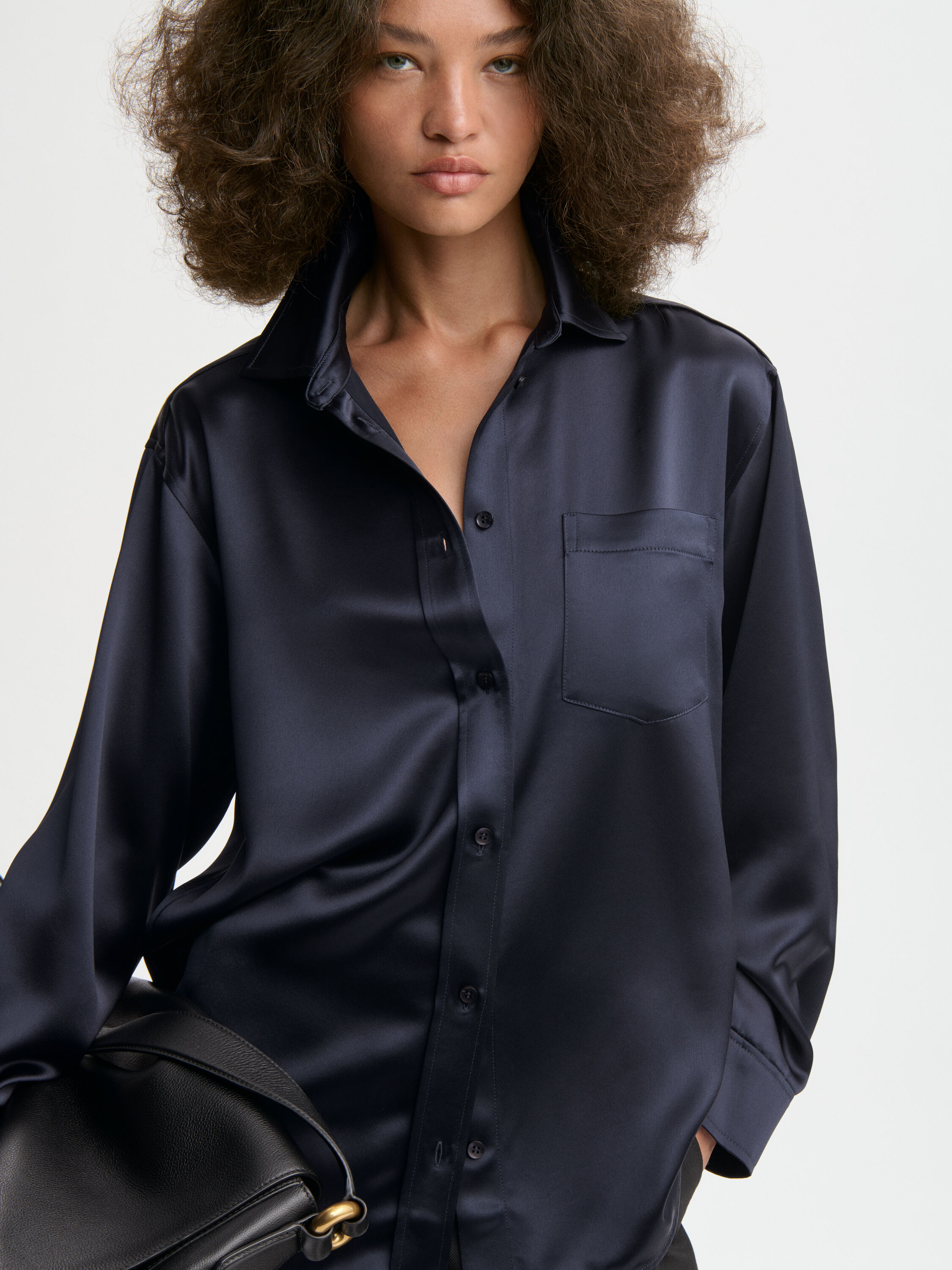 Audrey satin shirt