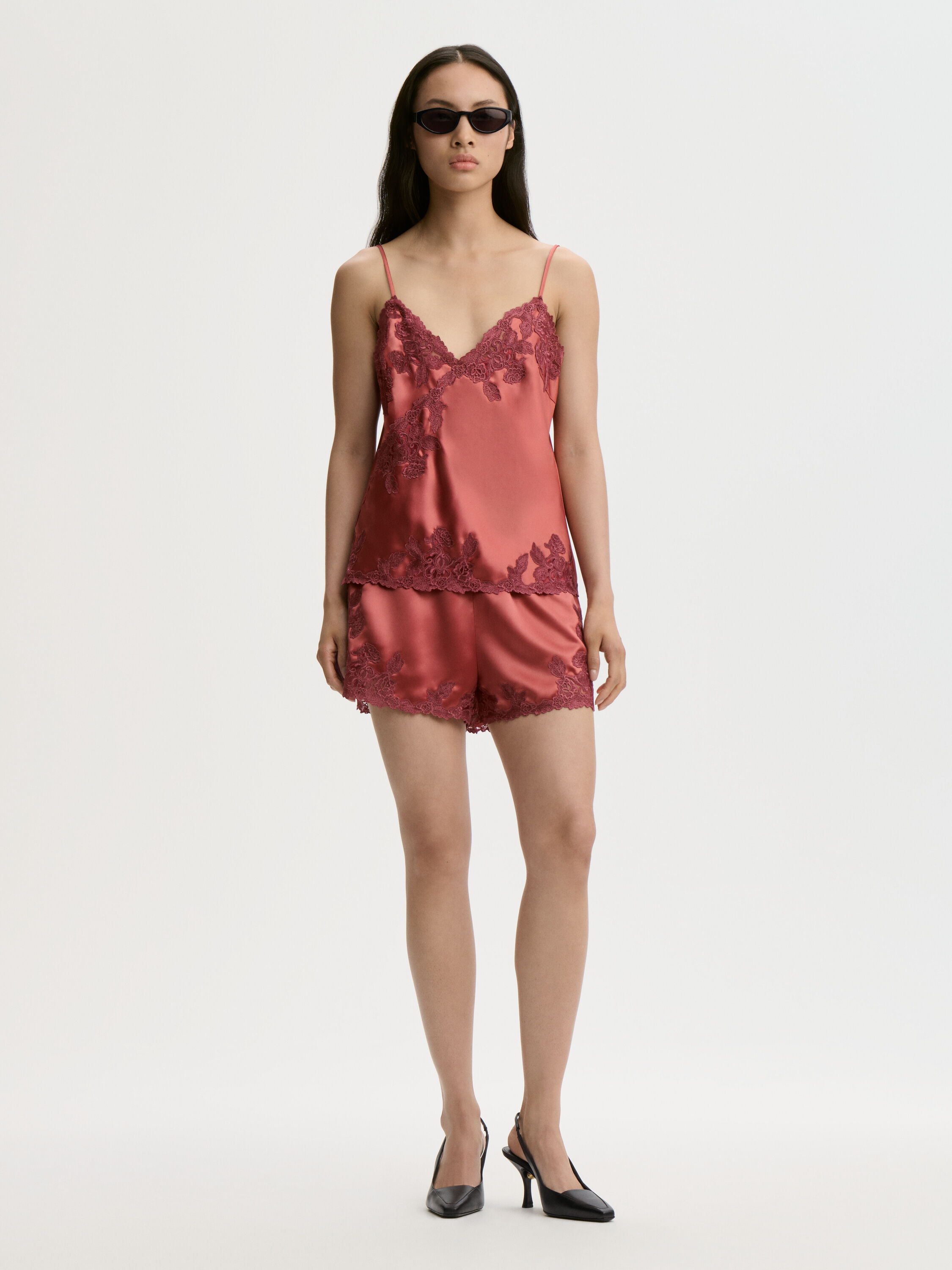 EXCLUSIVE: Eri satin shorts