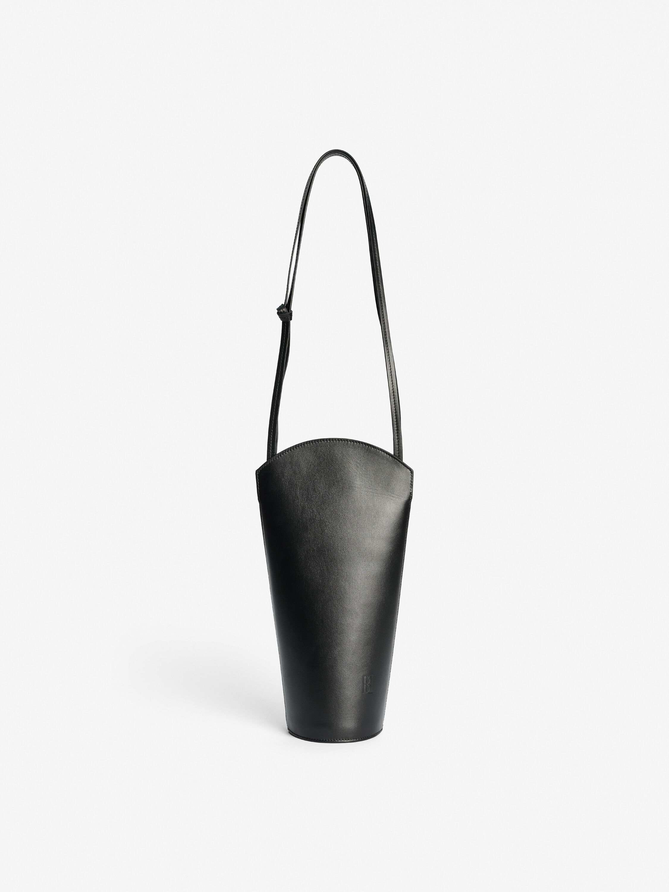 Black leather sales bag
