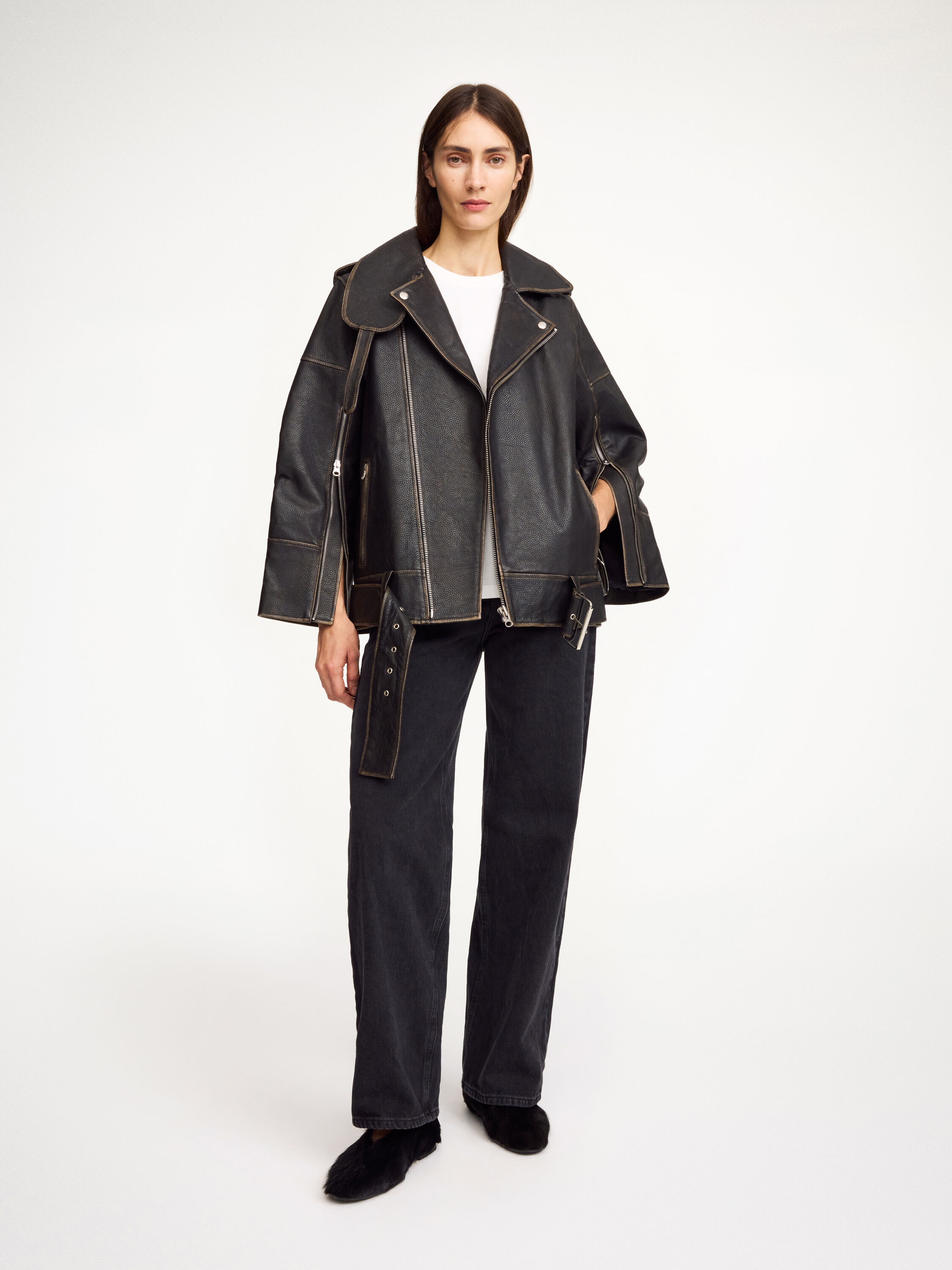 レザージャケット　BY MALENE BIRGER By Malene Birger Beatrisse Leather Jacket | Shopbop