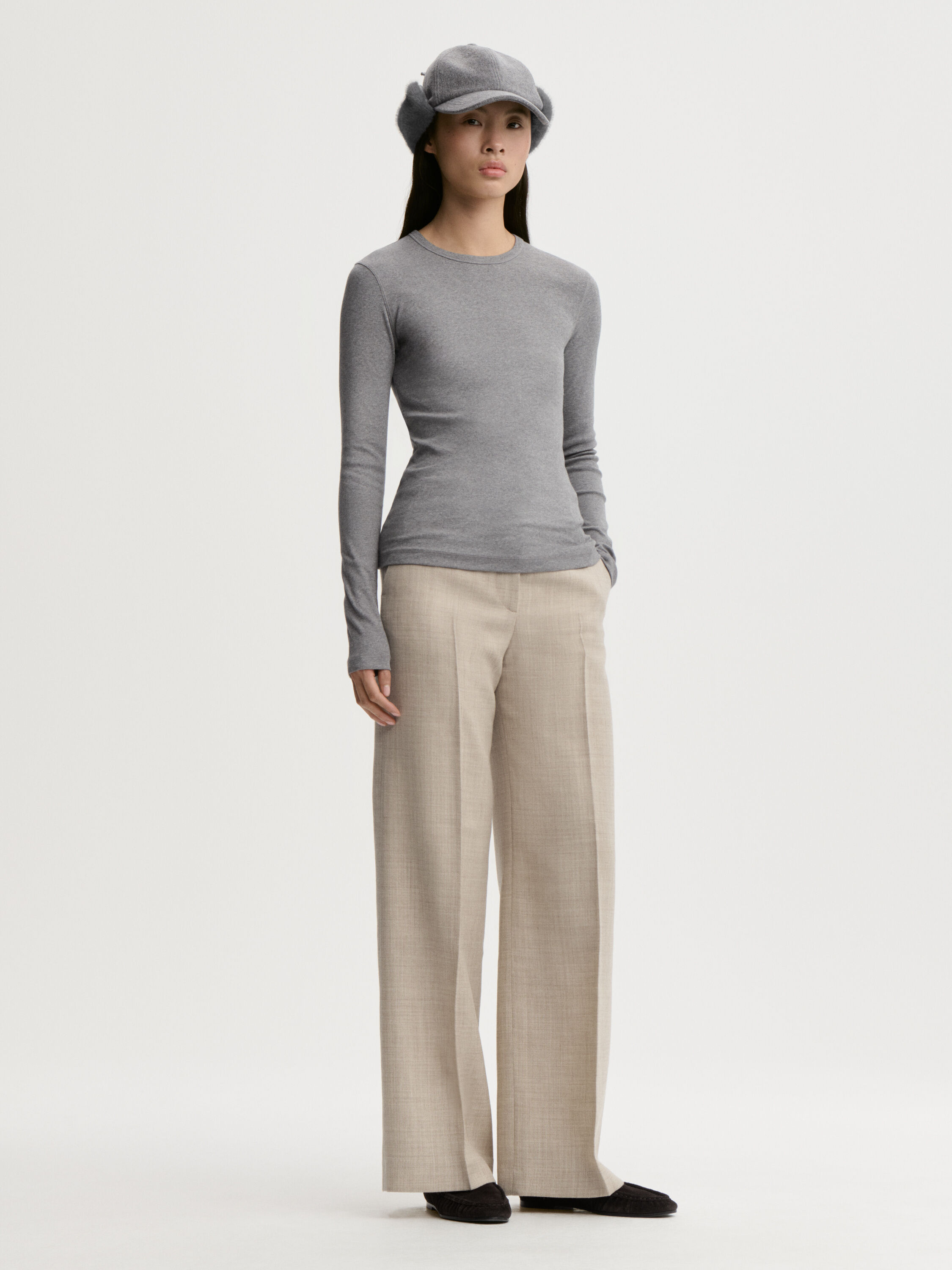 T-shirt Brita Flat en coton bio &agrave; manches longues