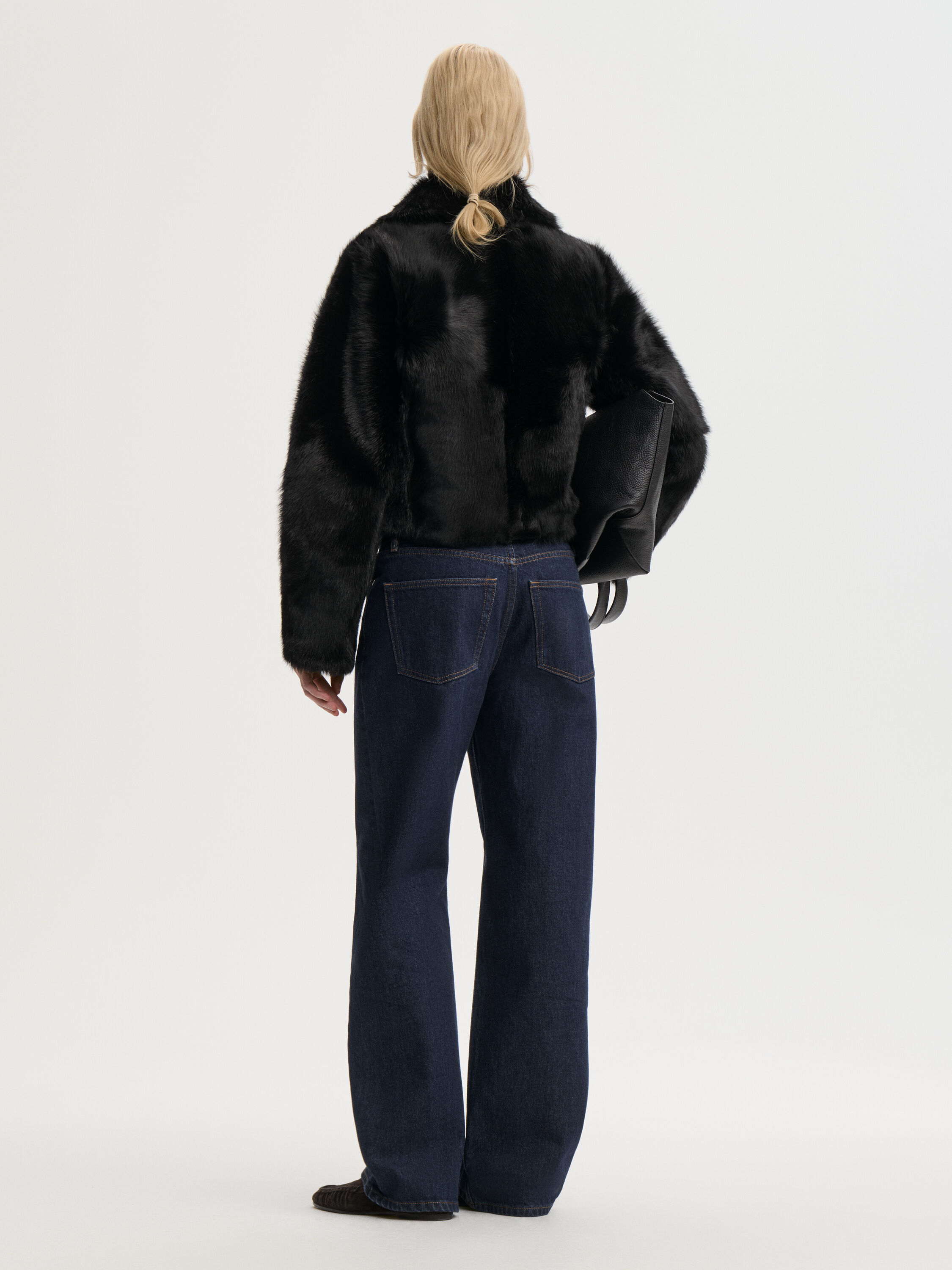 Rowani shearling calf jacket