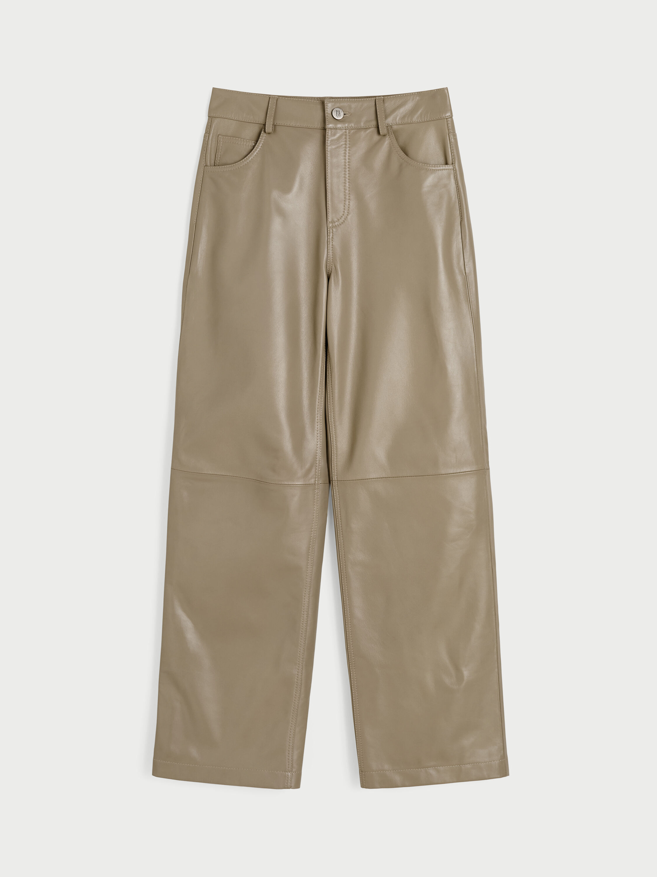 Sandy leather trousers