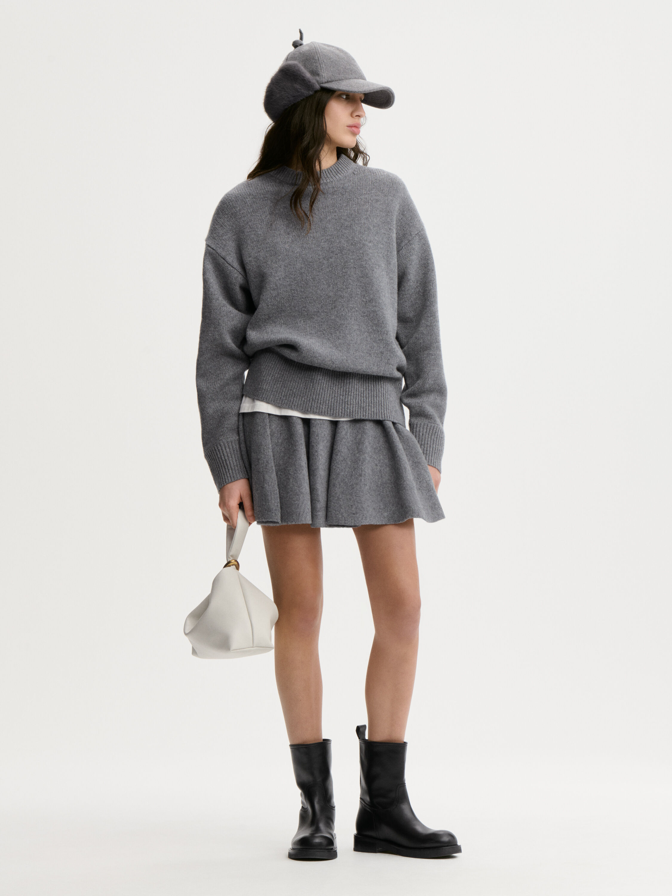 Sherry wool skirt