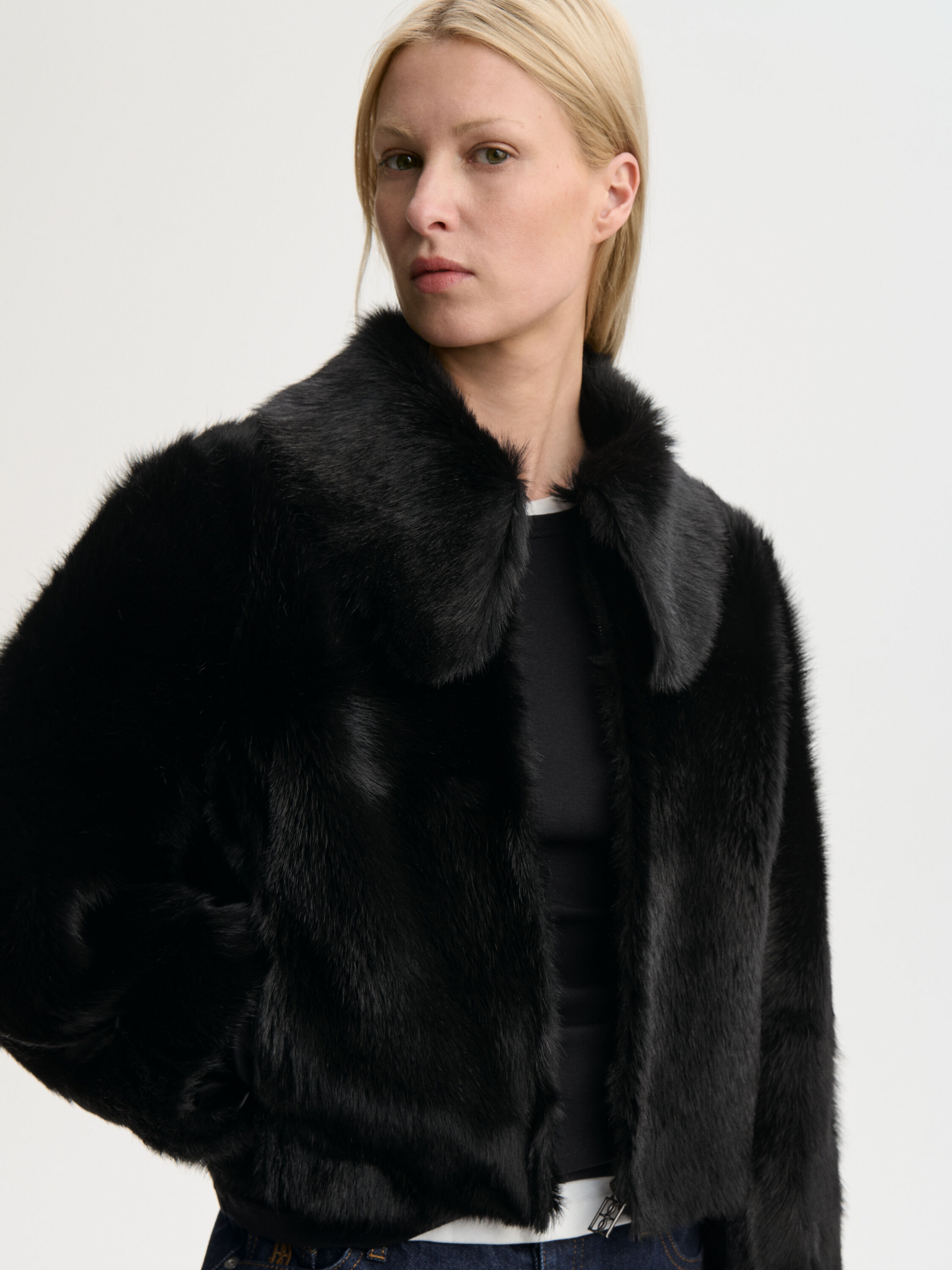 Rowani shearling calf jacket