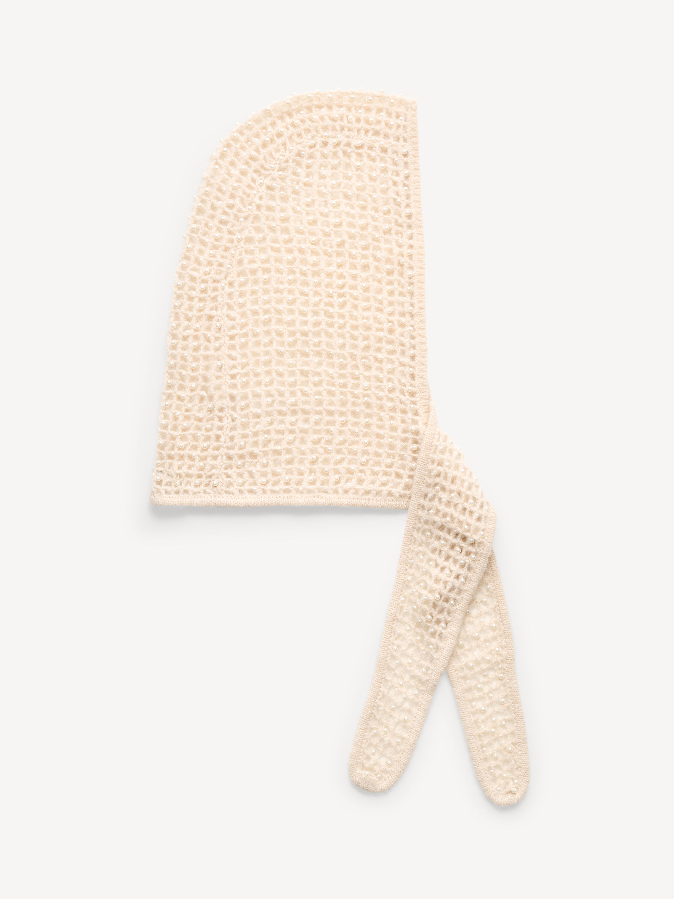 Tianne Knit Pearls hood