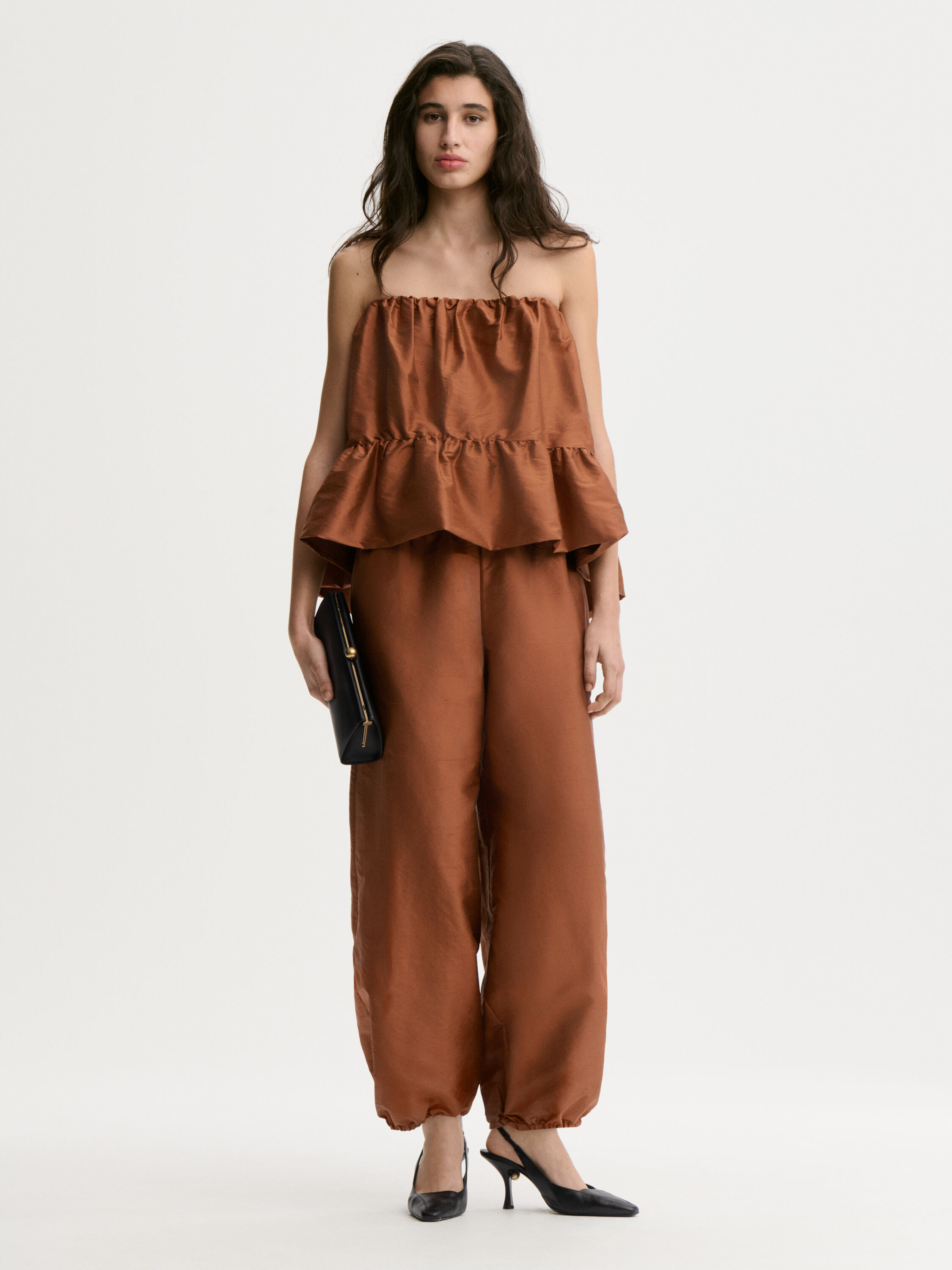 Lumas silk trousers
