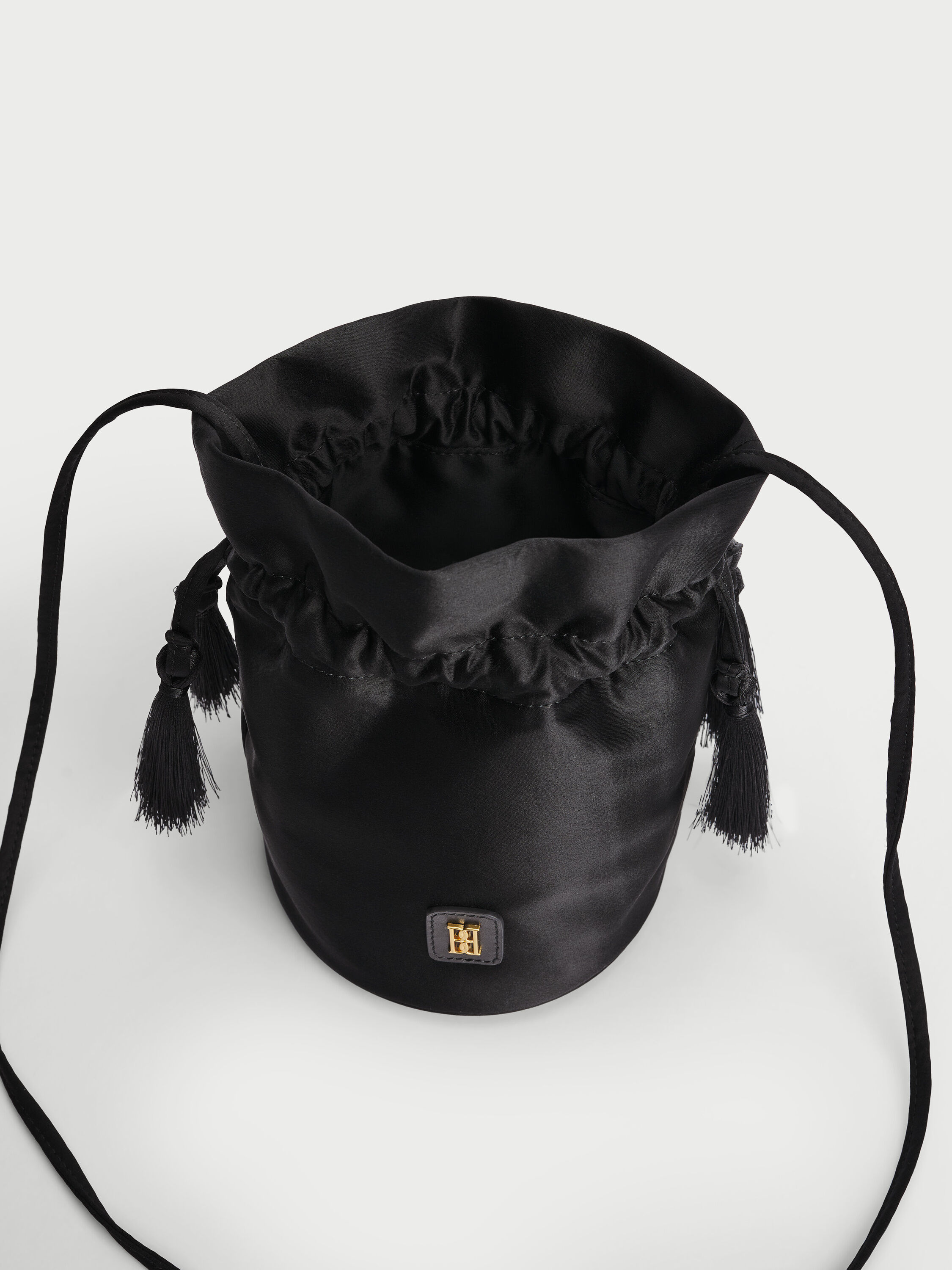 Landinna satin bucket bag