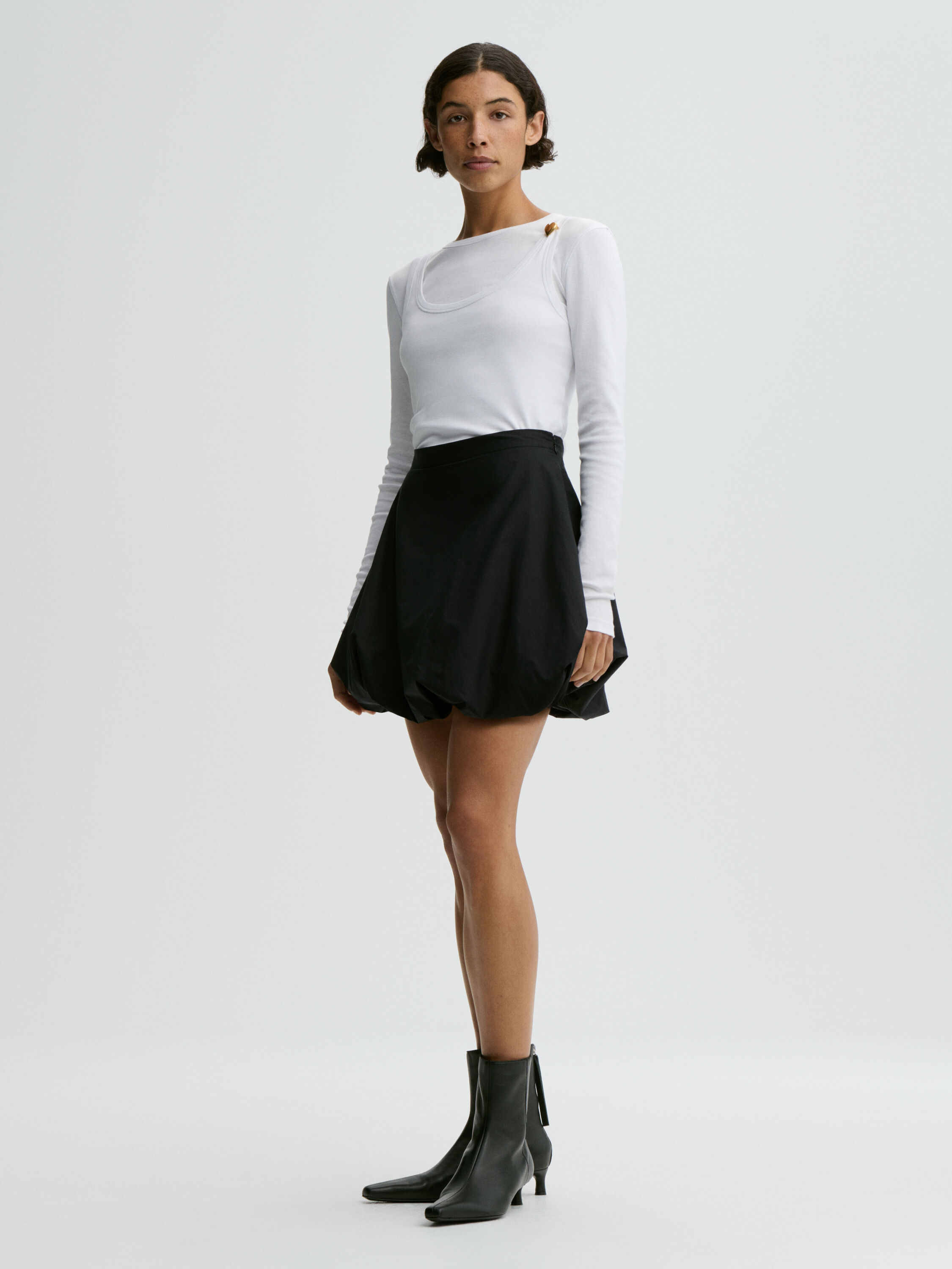 Brey organic cotton mini skirt