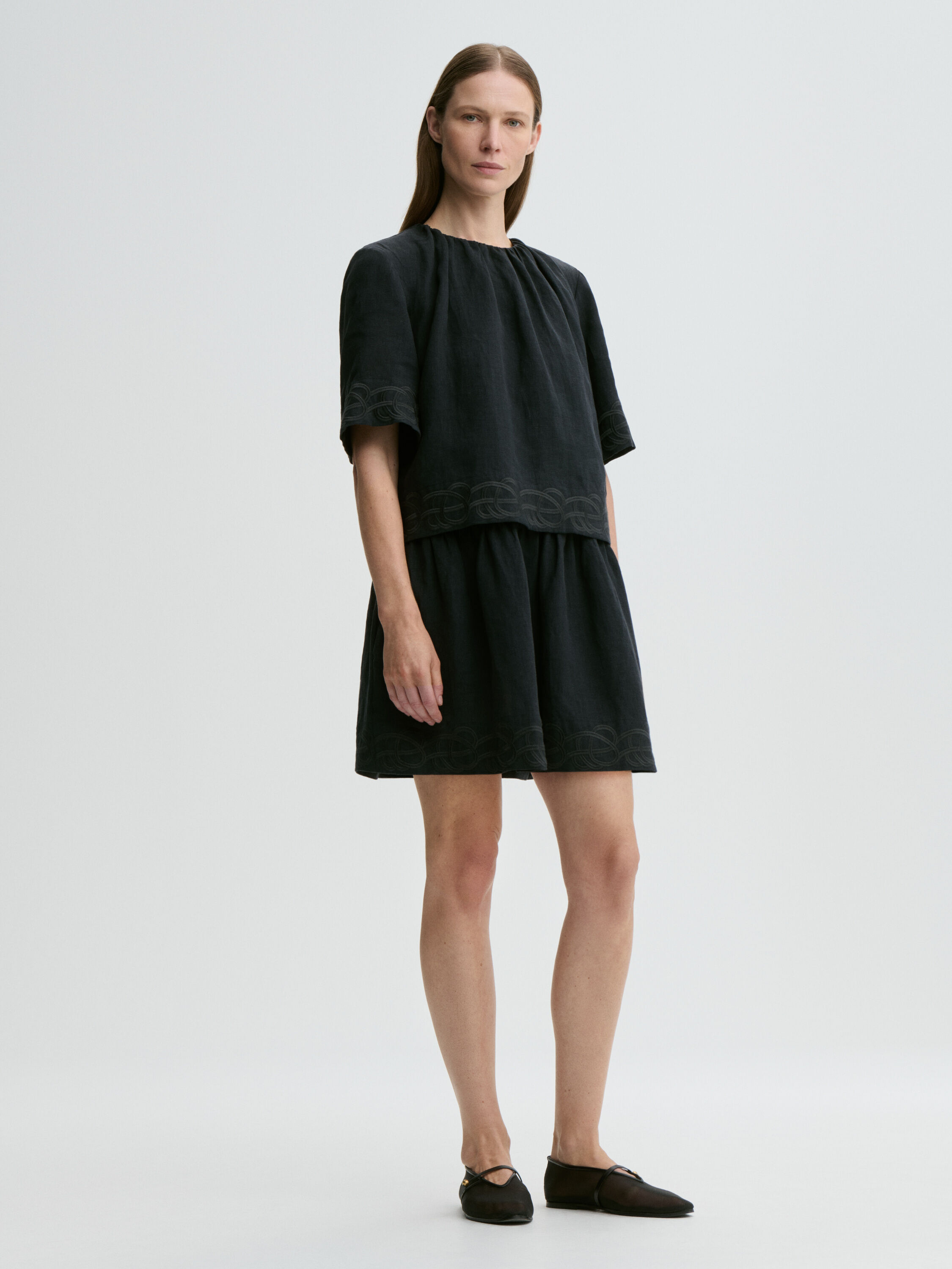 Jania linen mini dress