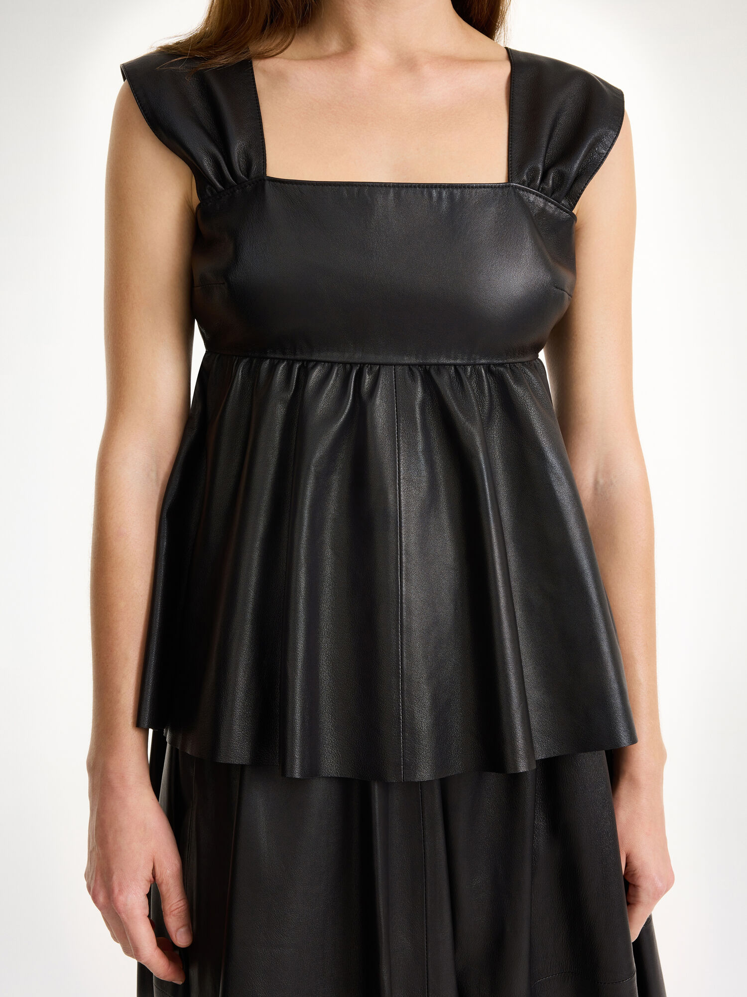 Marcie leather top