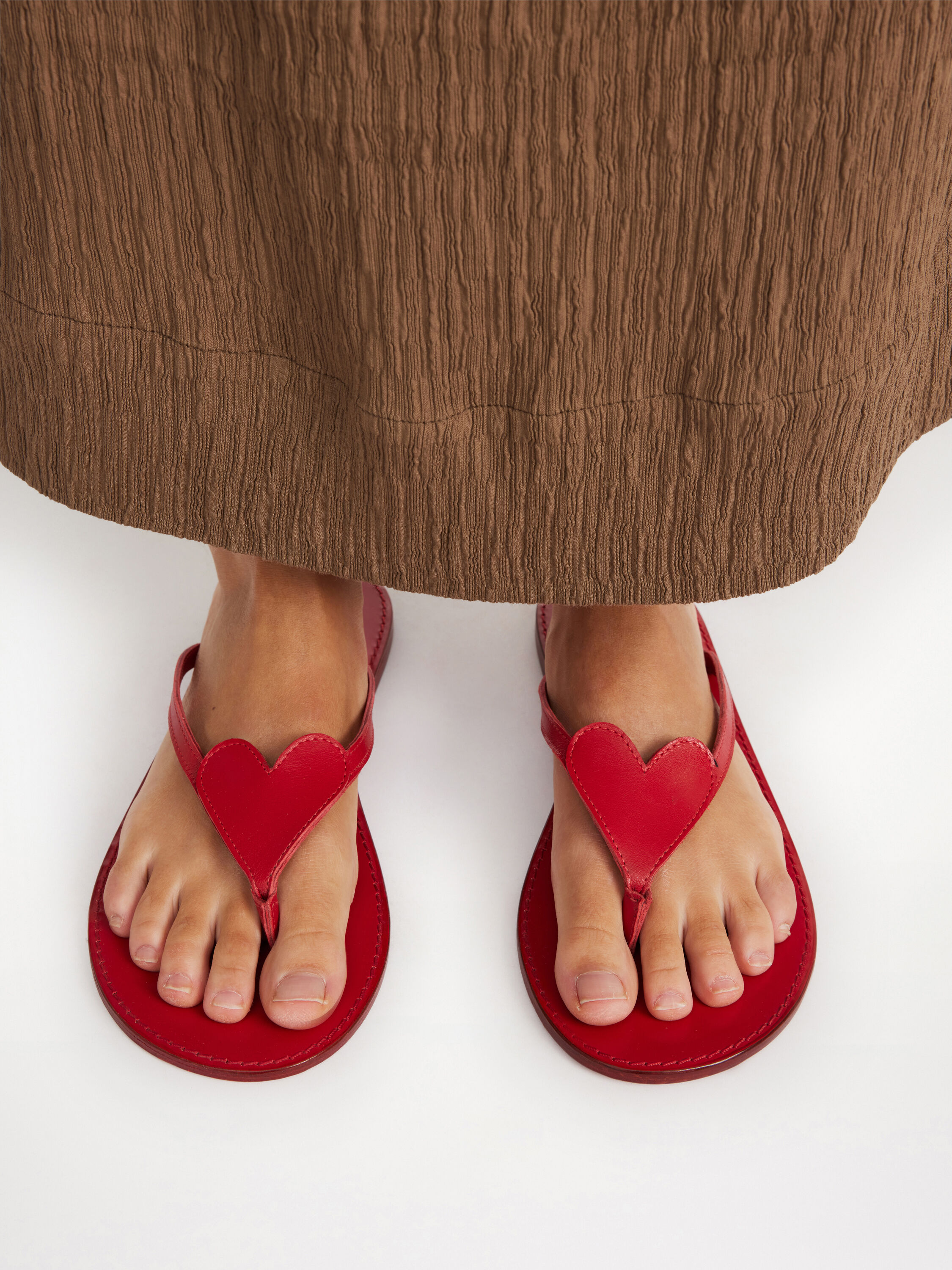 Flip leather sandals hotsell
