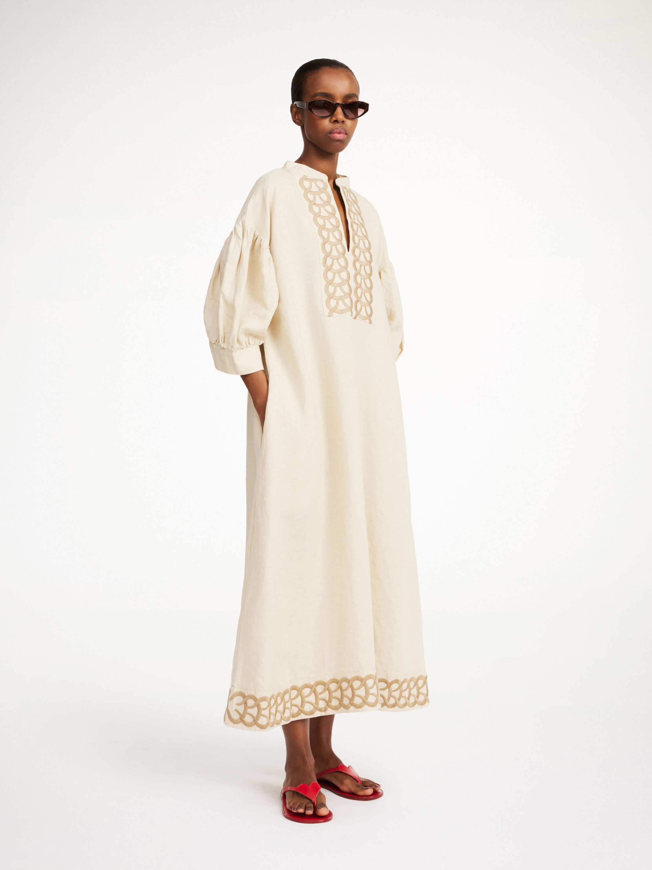 Lydea linen maxi dress