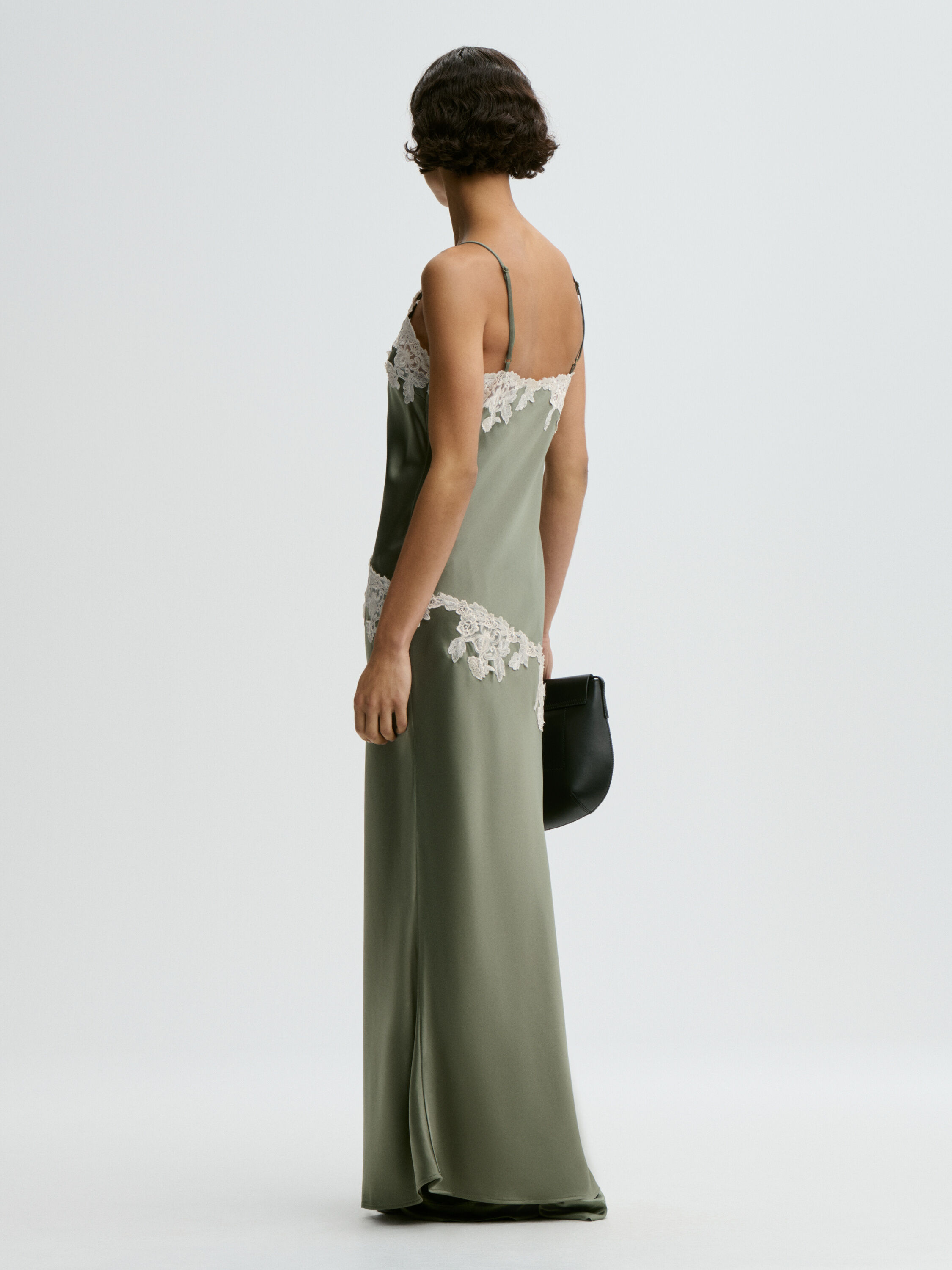 Vera satin maxi dress