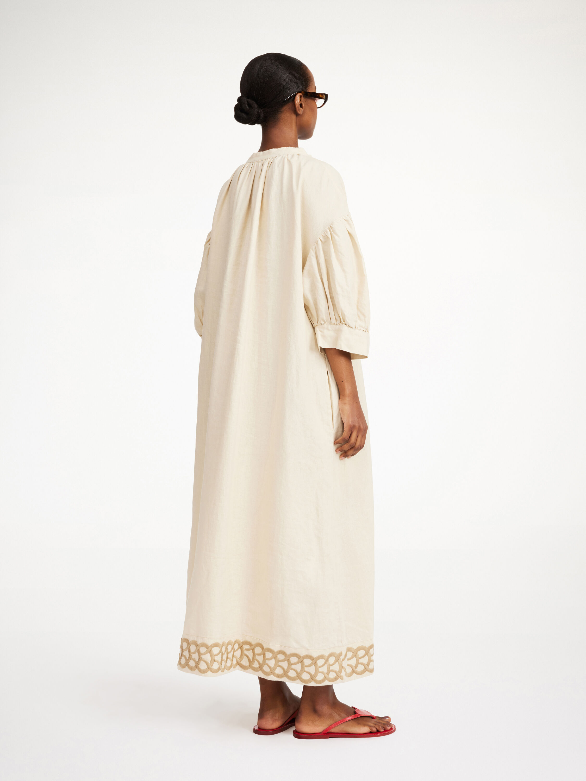Lydea linen maxi dress