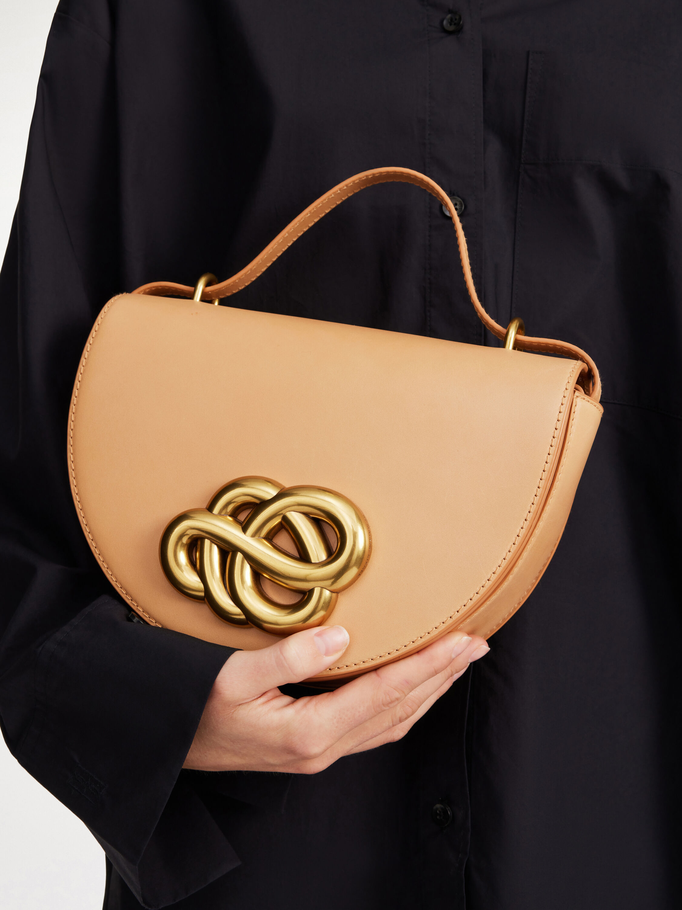 Cebella leather shoulder bag