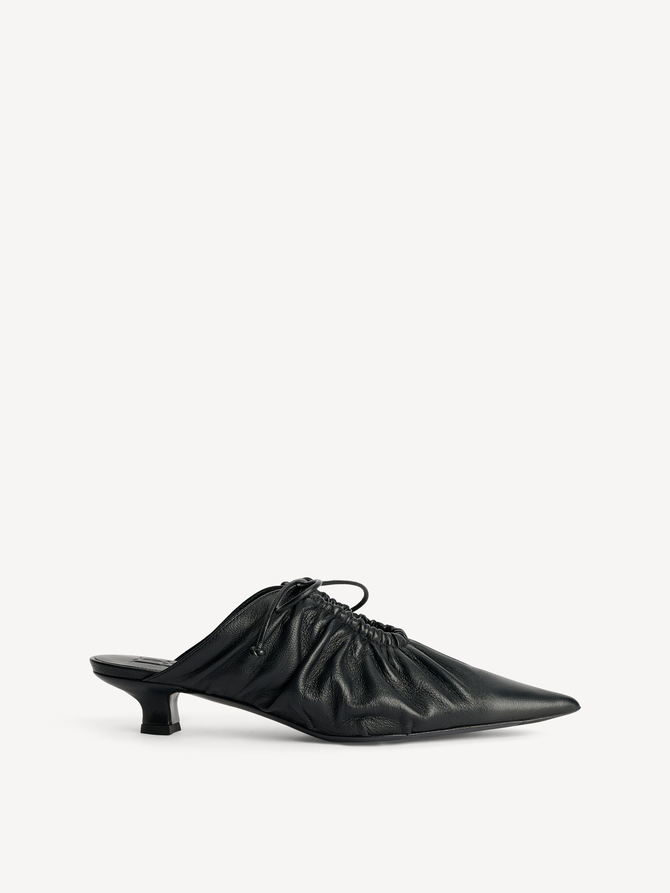 By Malene Birger◆Mollys レザー ミュール ブラック BY MALENE BIRGER Mollys leather mules | THE OUTNET