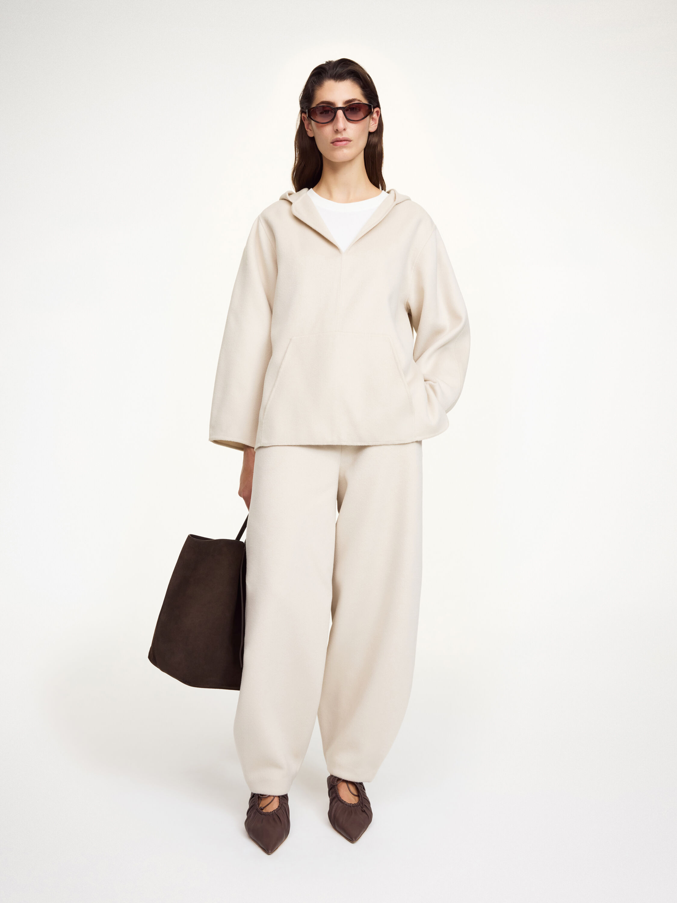 Marguerite hooded wool sweater