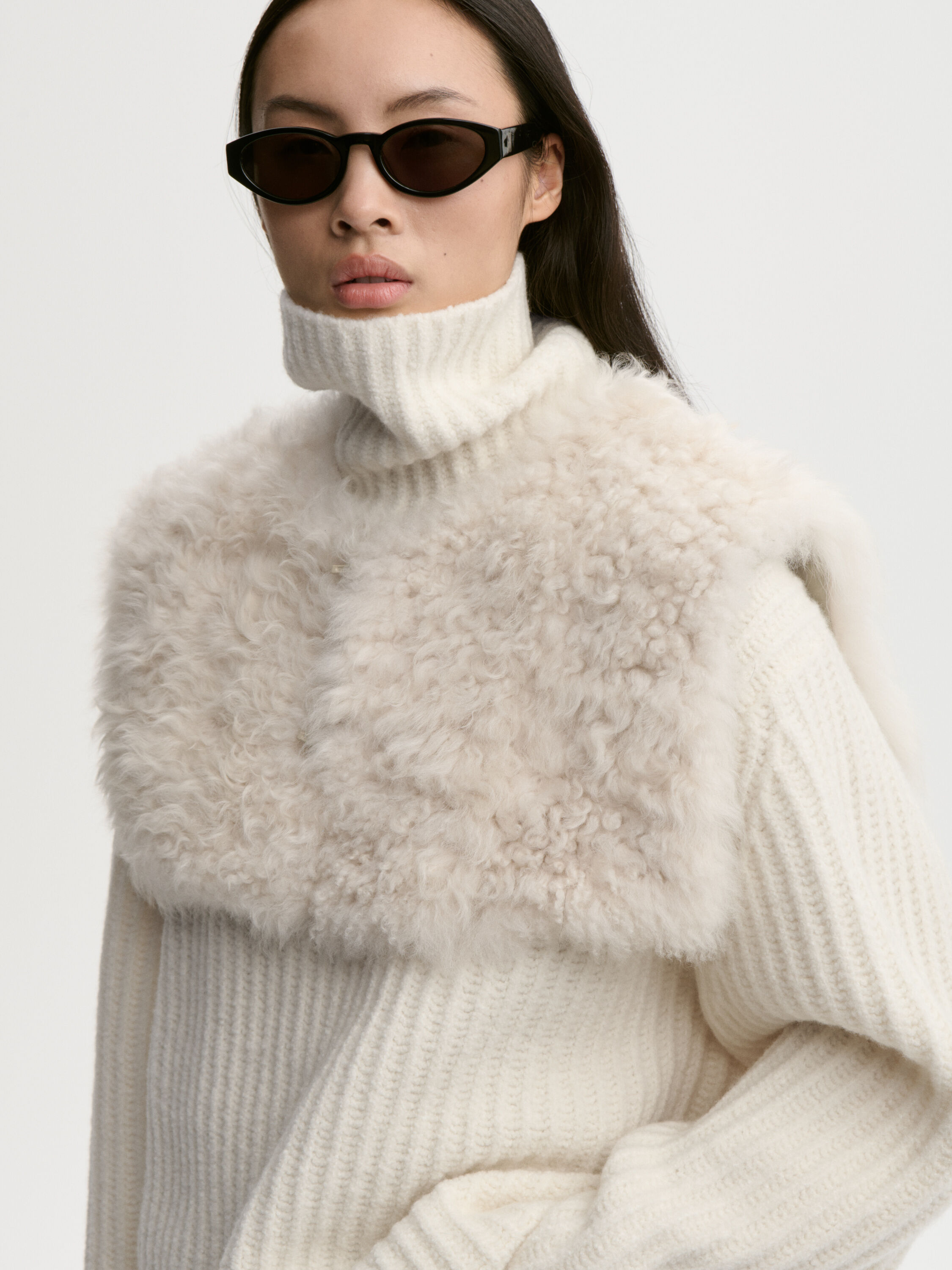Lila Shearling-Cape