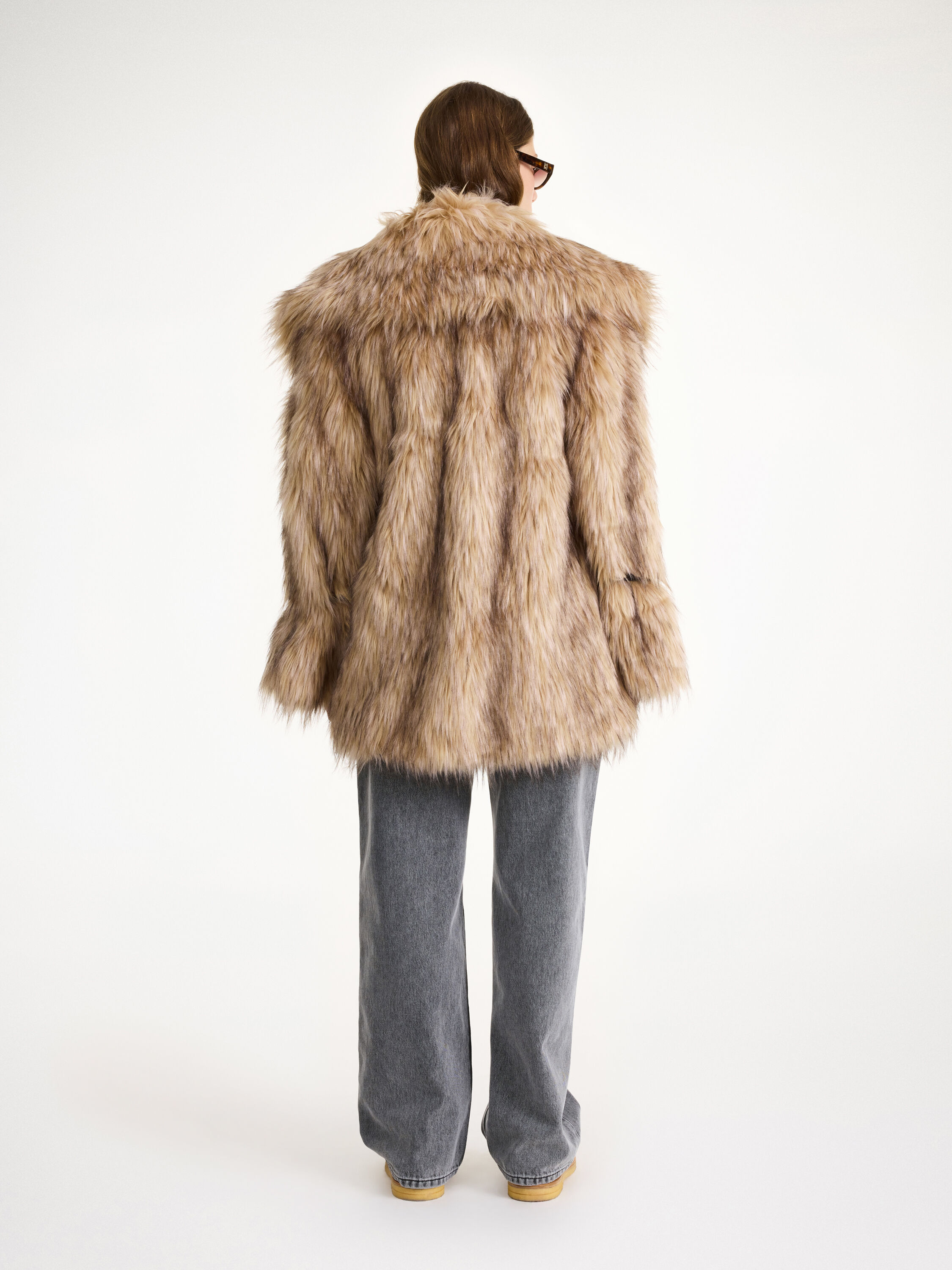 Exclusive Moda Operandi X By Malene Birger Manteau Yvette en fourrure synth&eacute;tique
