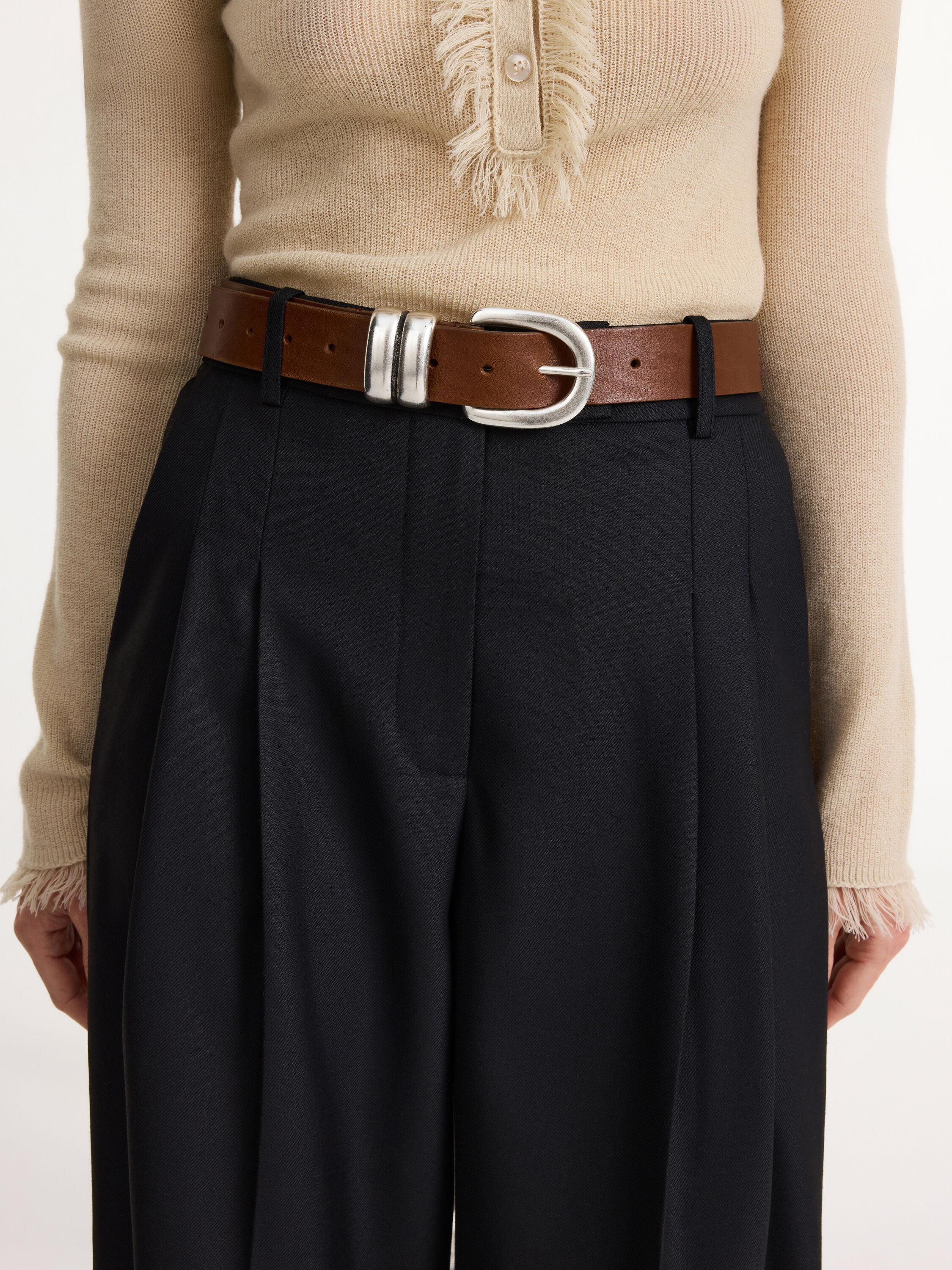 Zoira leather belt