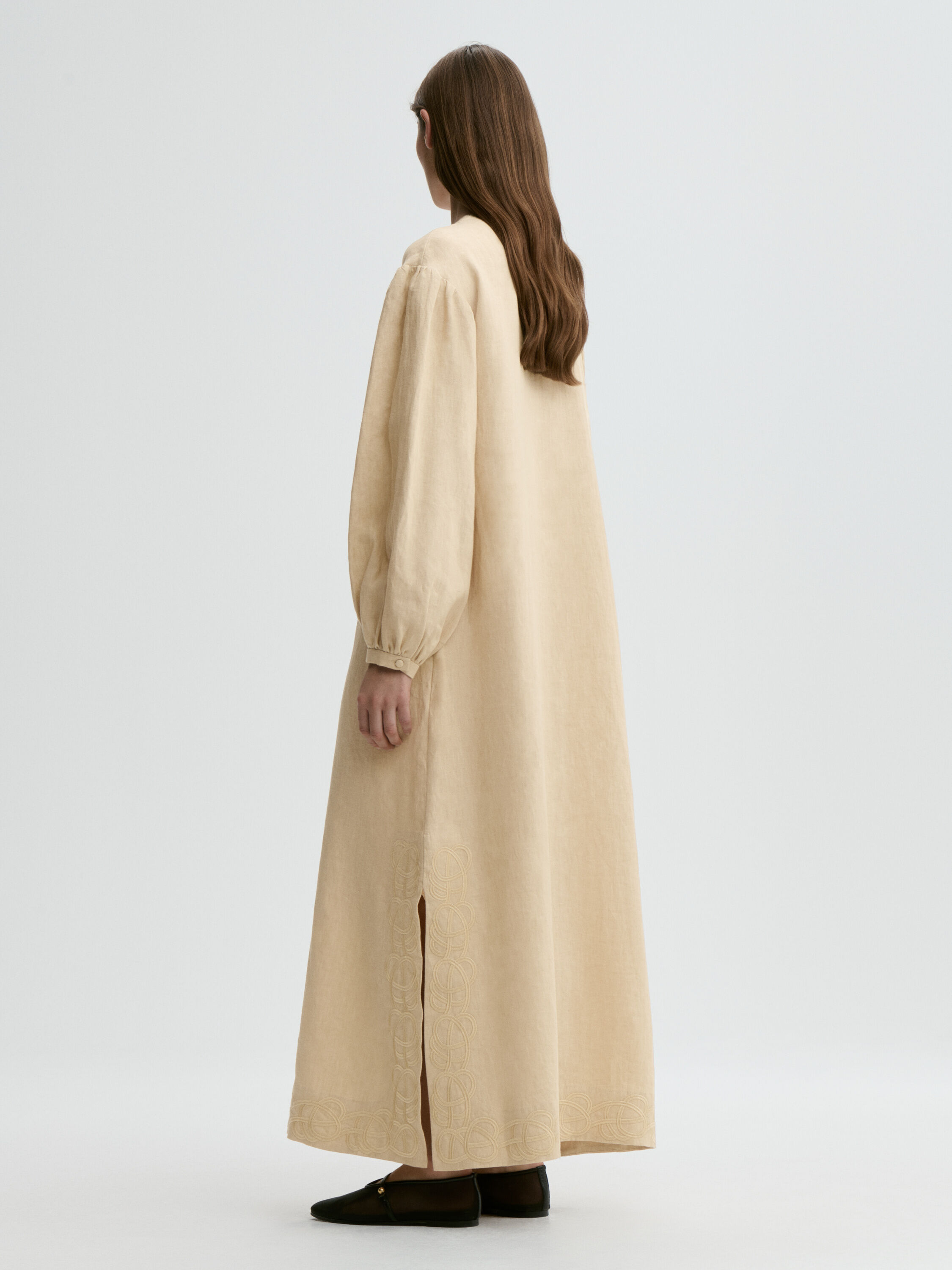 Louise linen maxi dress