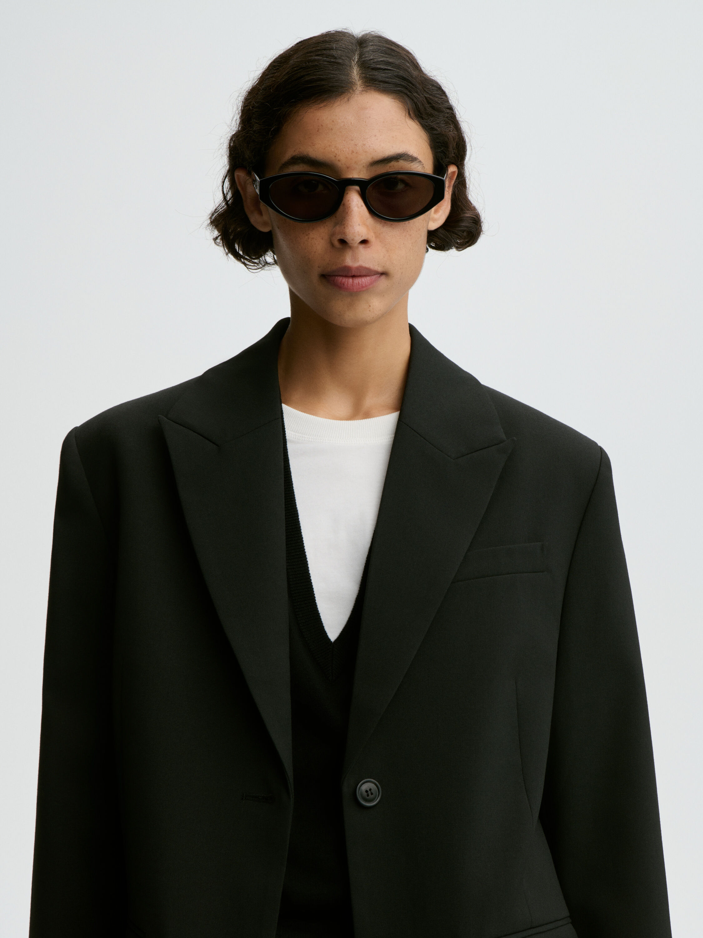Adele single-breasted blazer