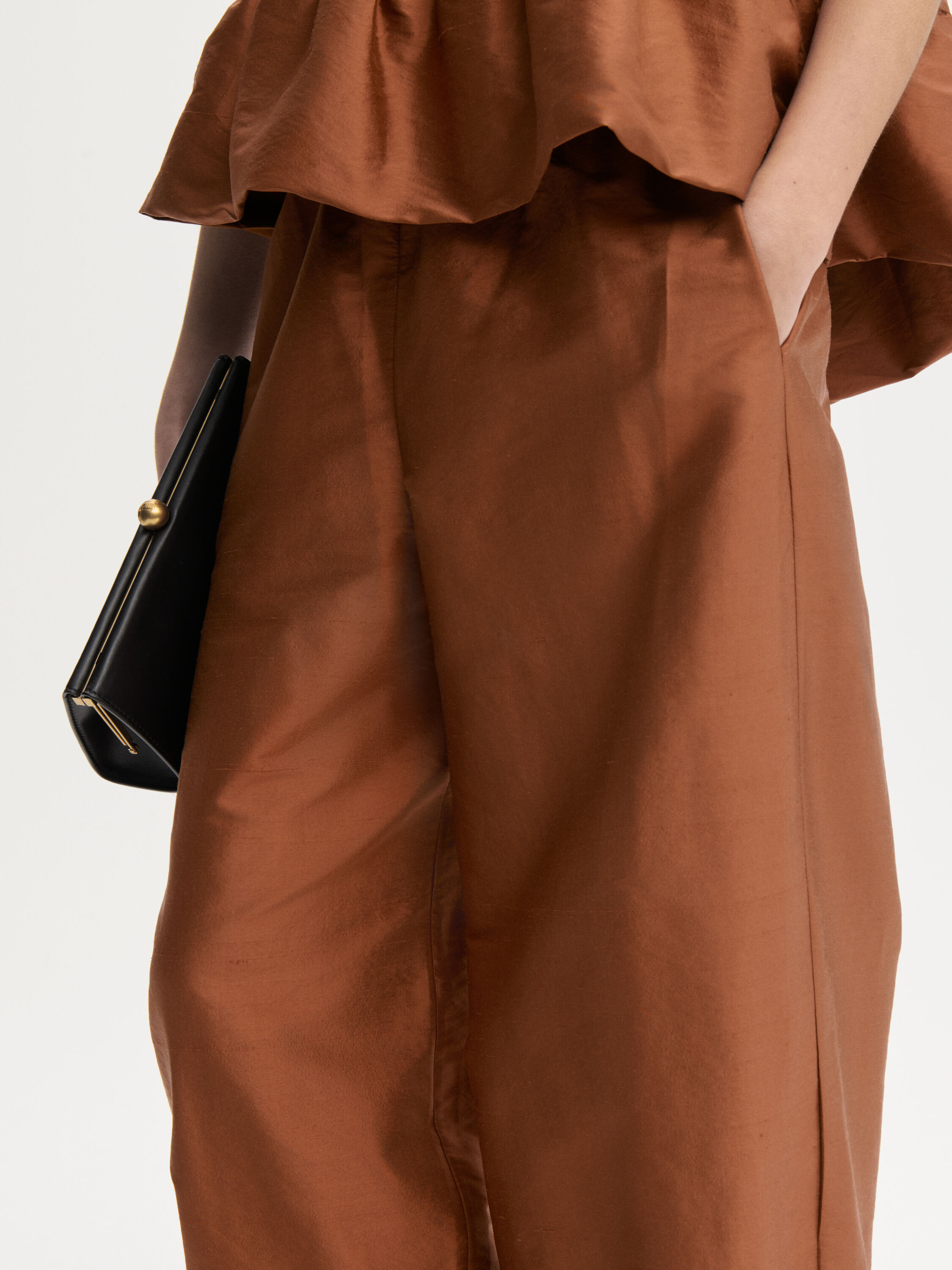 Lumas silk trousers