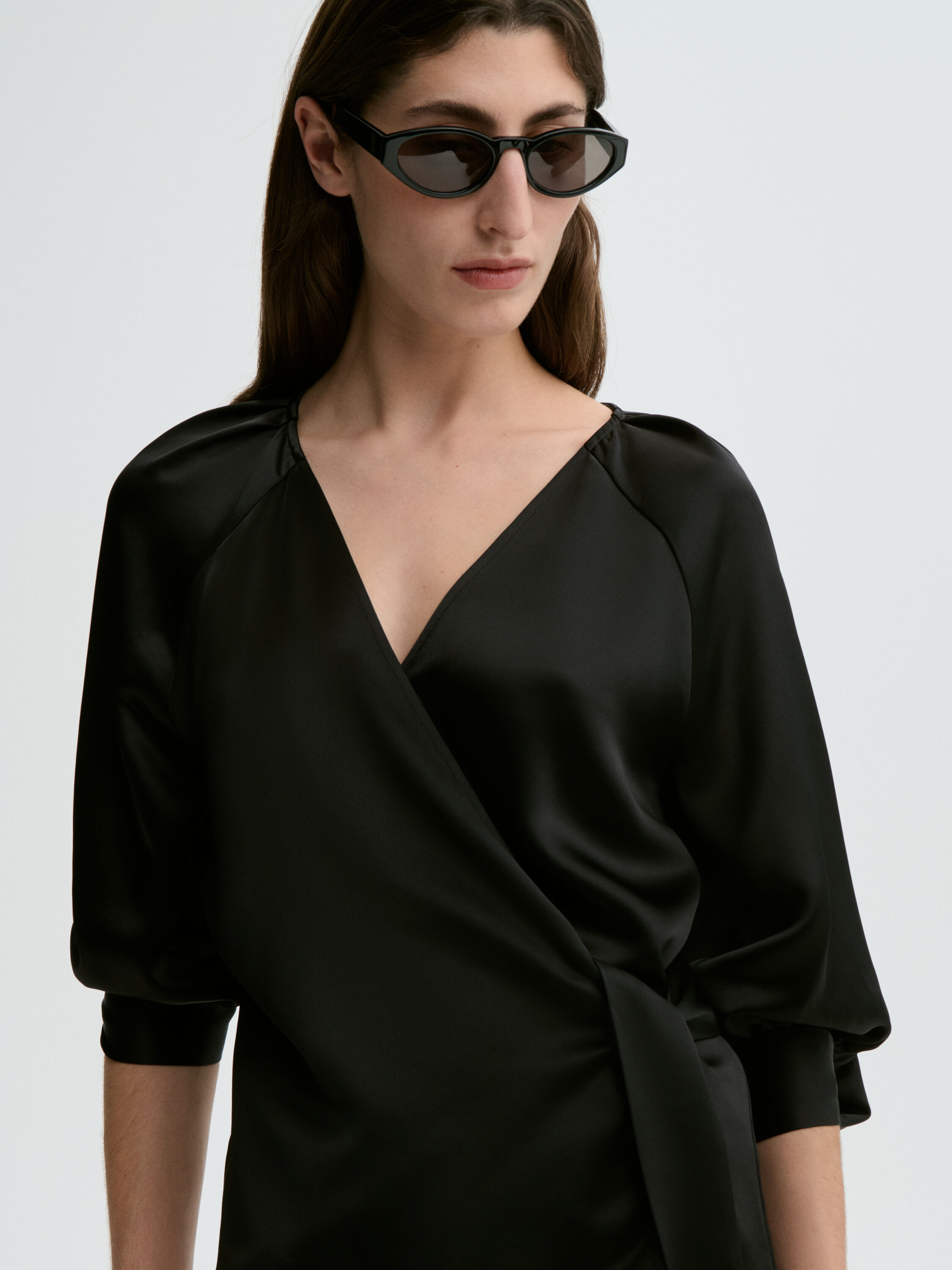 Pacey satin blouse