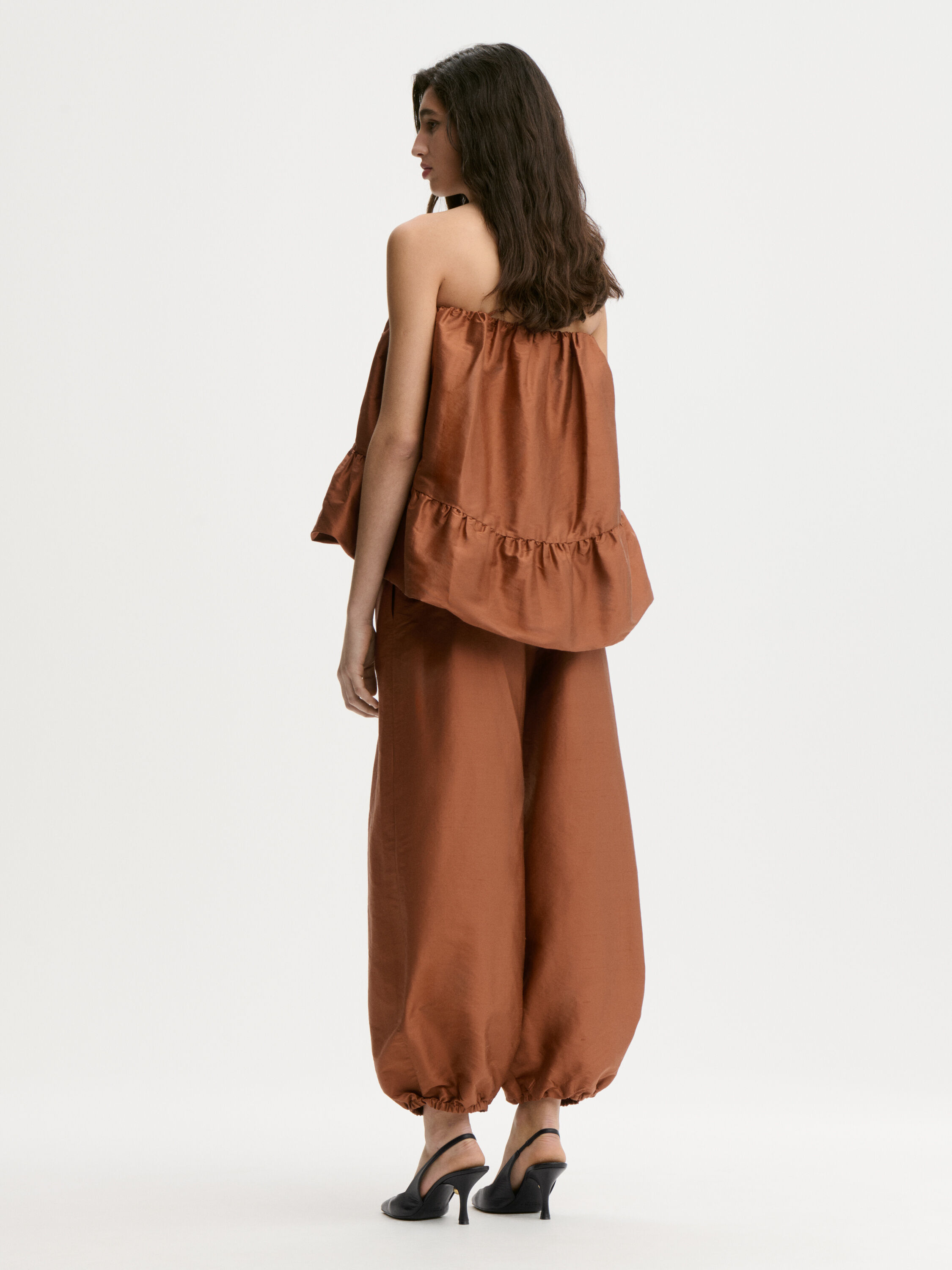 Lumas silk trousers
