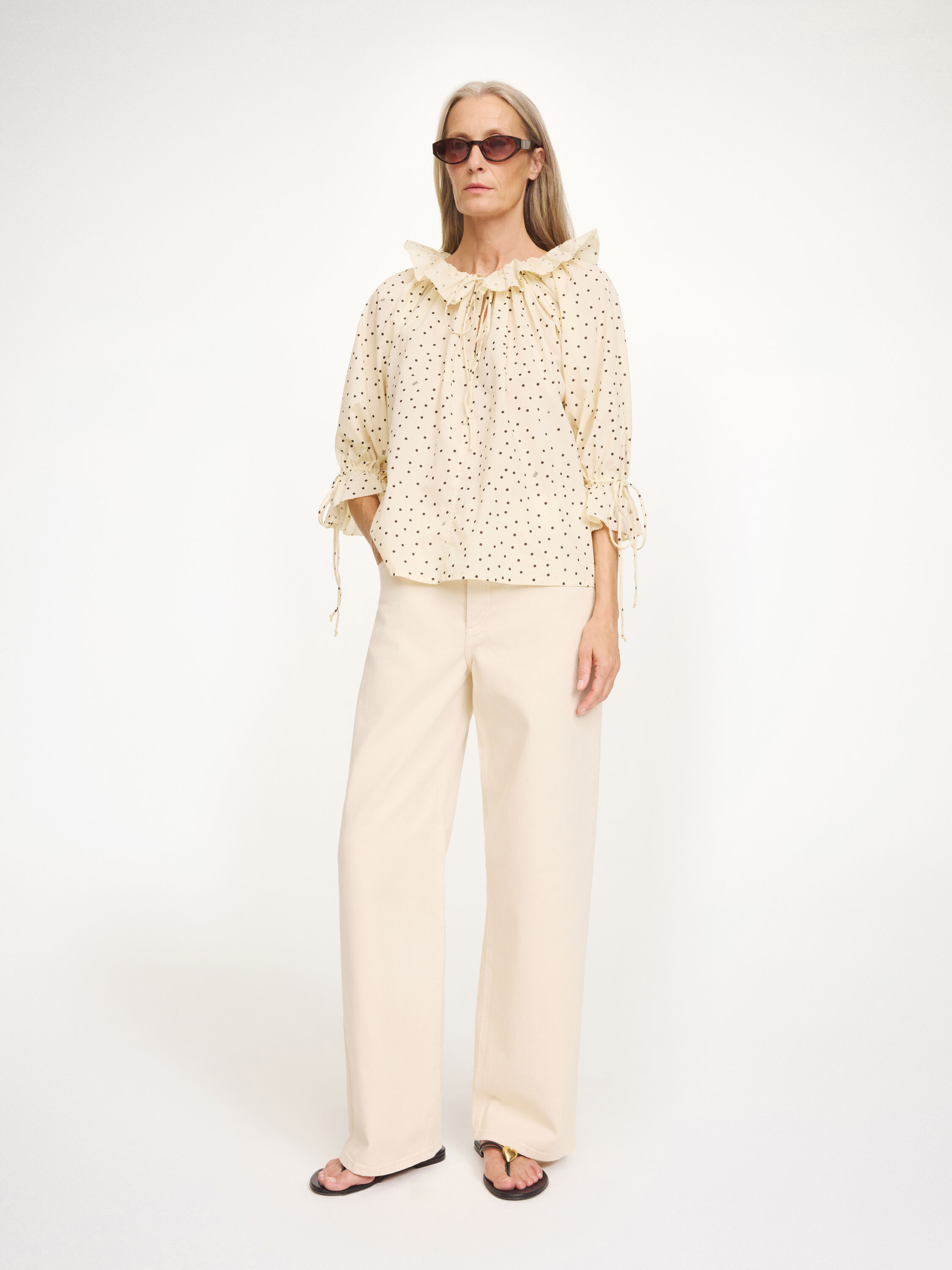 Dicte Voile organic cotton blouse