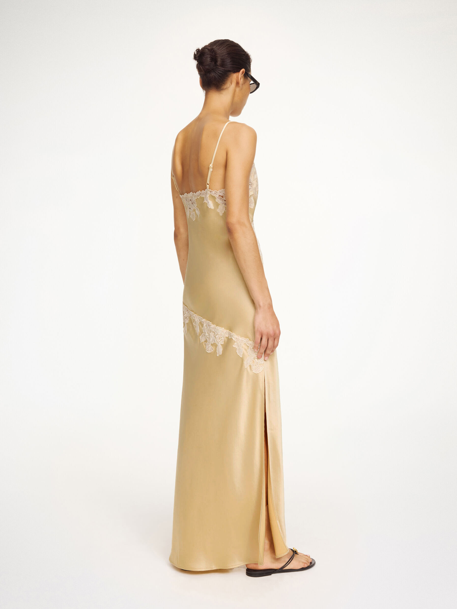 Vera satin maxi dress