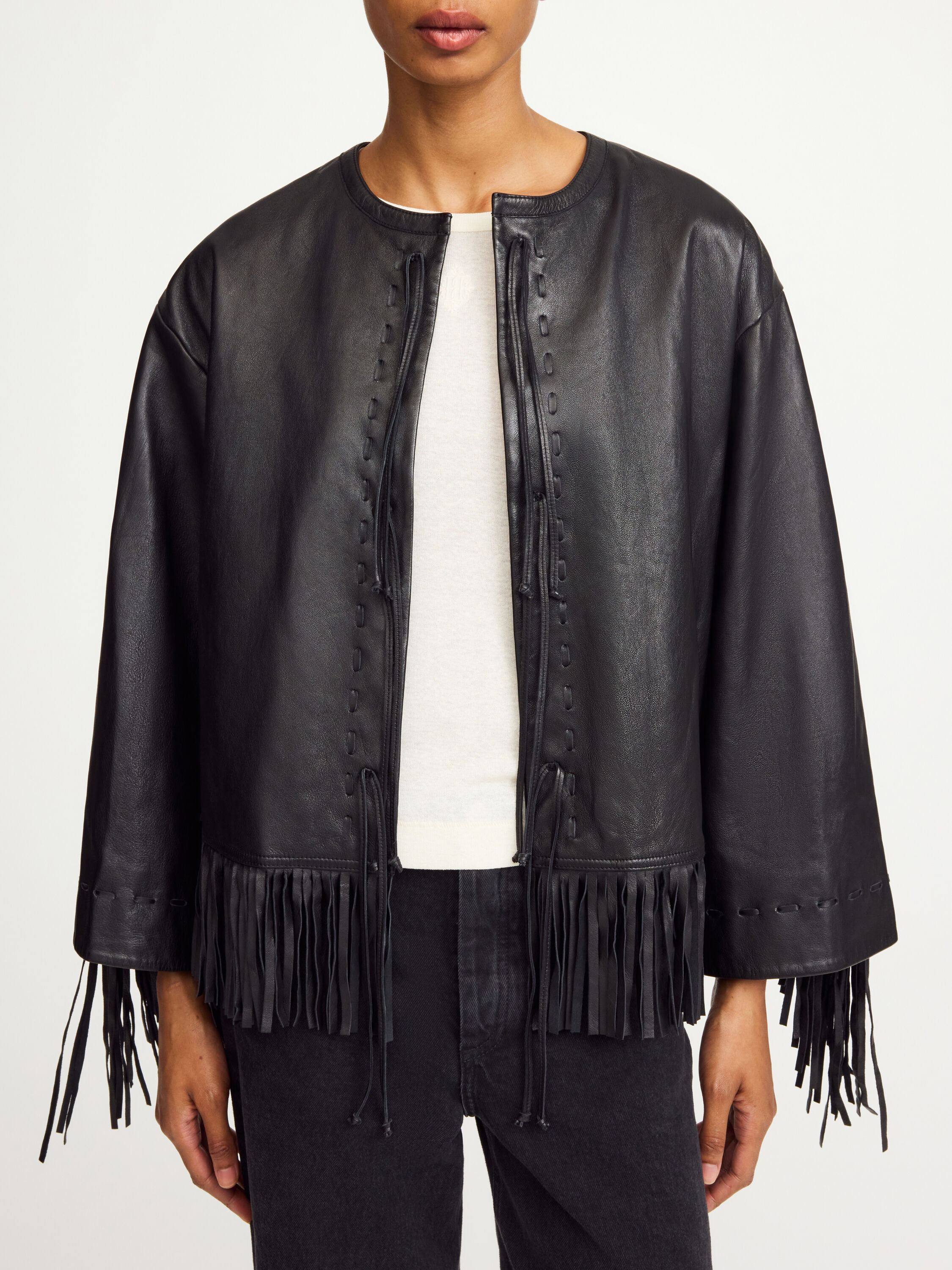 レザージャケット　BY MALENE BIRGER By Malene Birger Rowani Jacket | Black | FARFETCH
