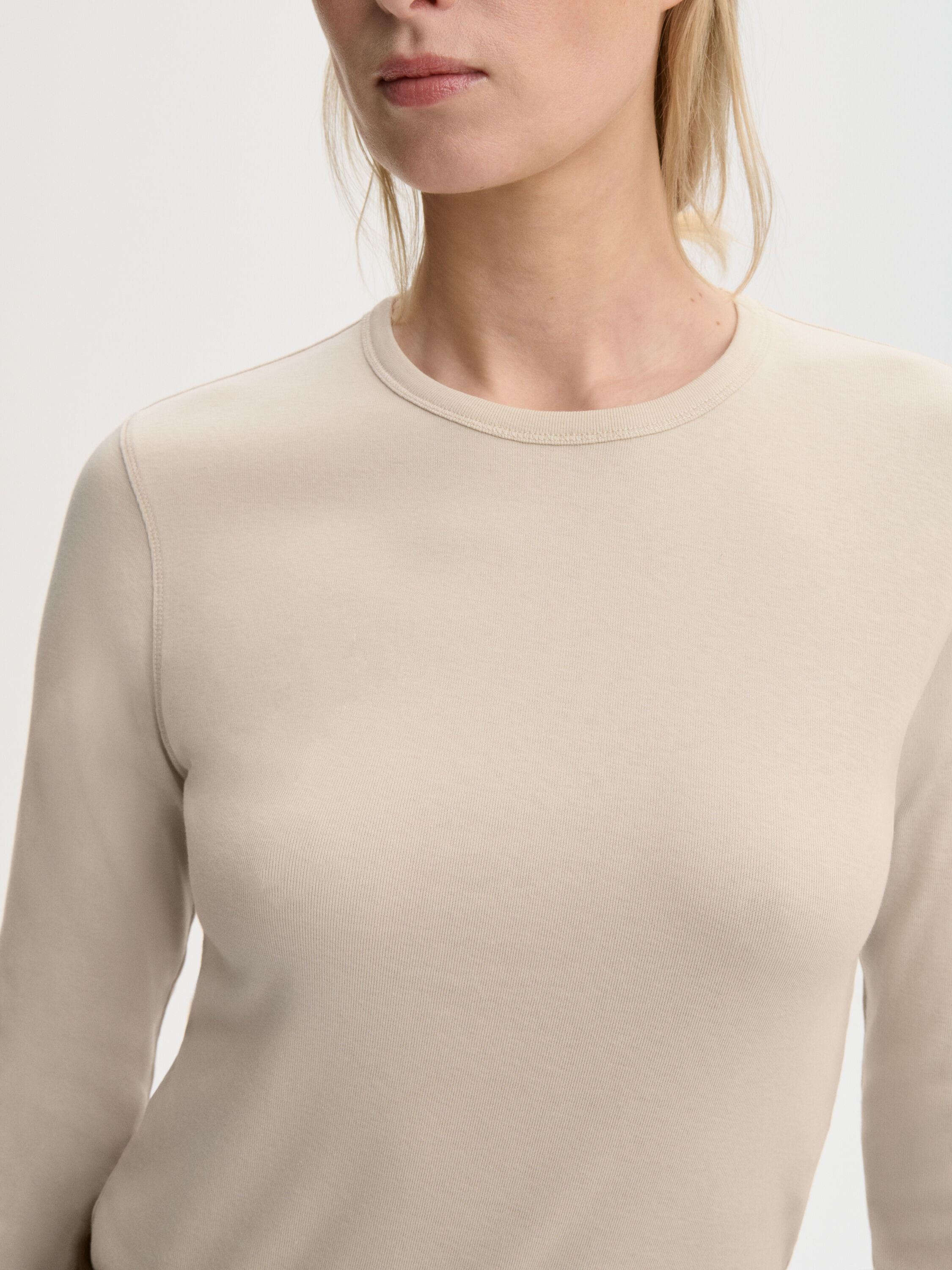 Brita Flat organic cotton long-sleeved T-shirt