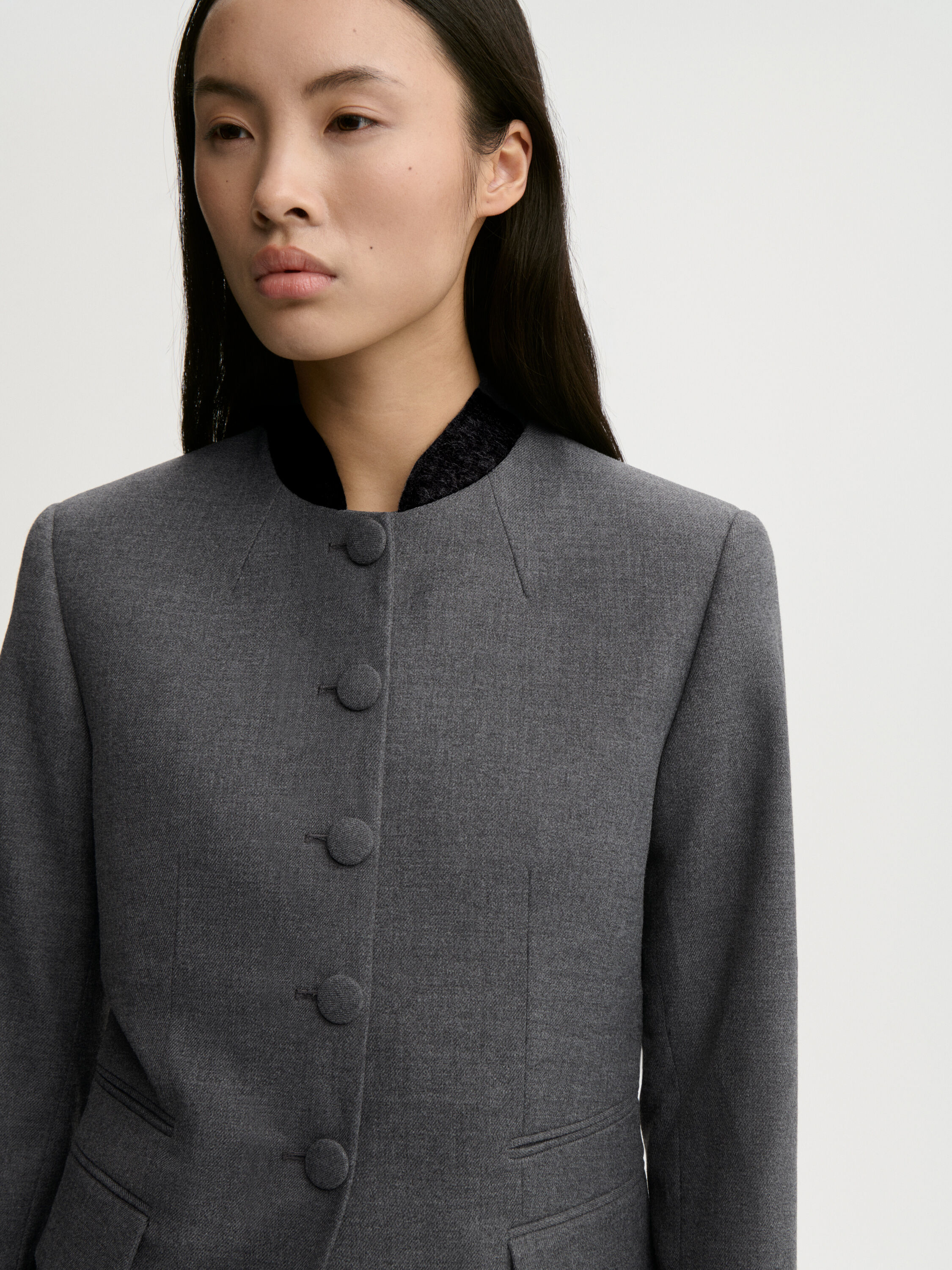 Blazer &agrave; simple boutonnage Claye