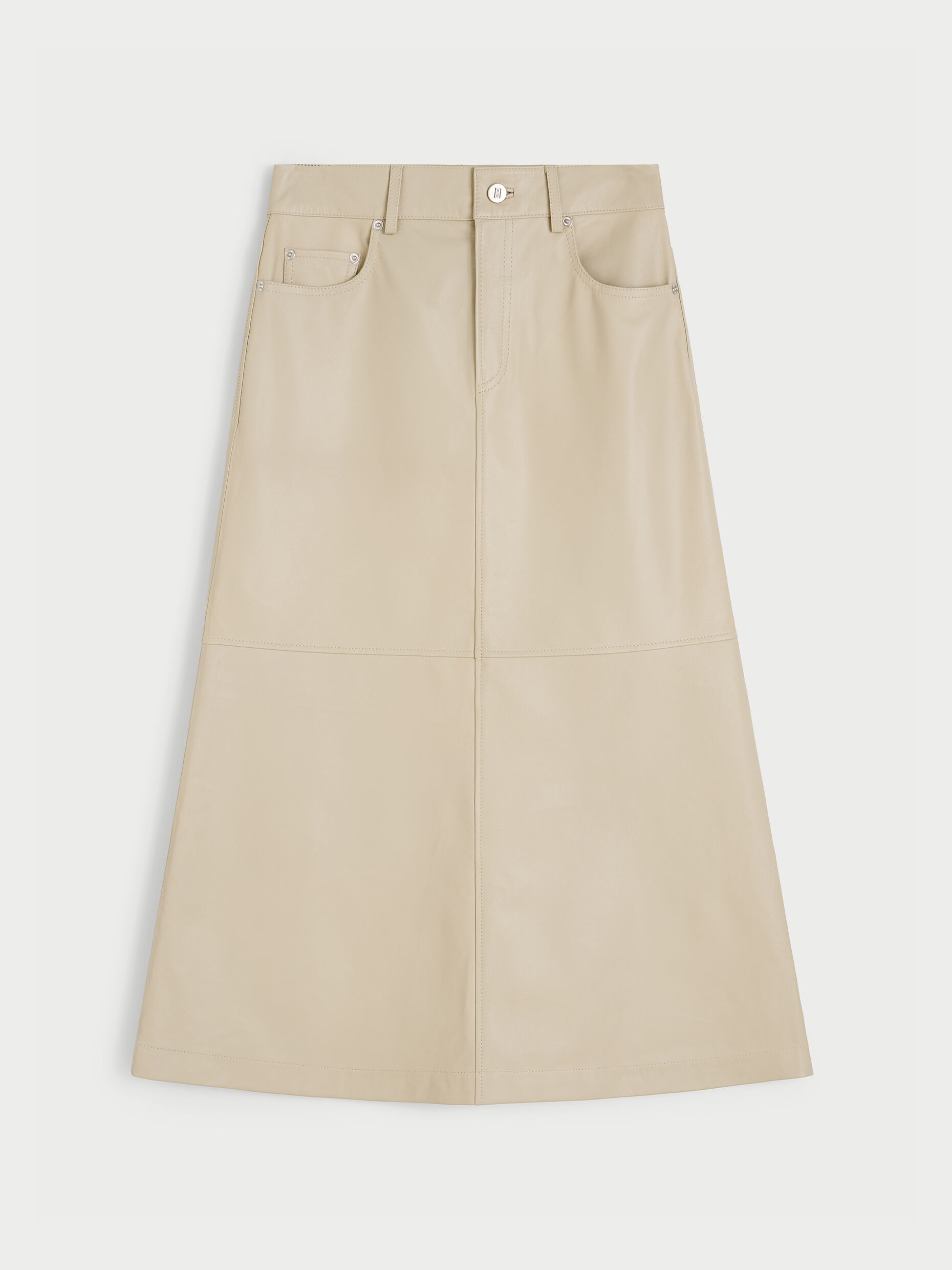 Solene leather skirt