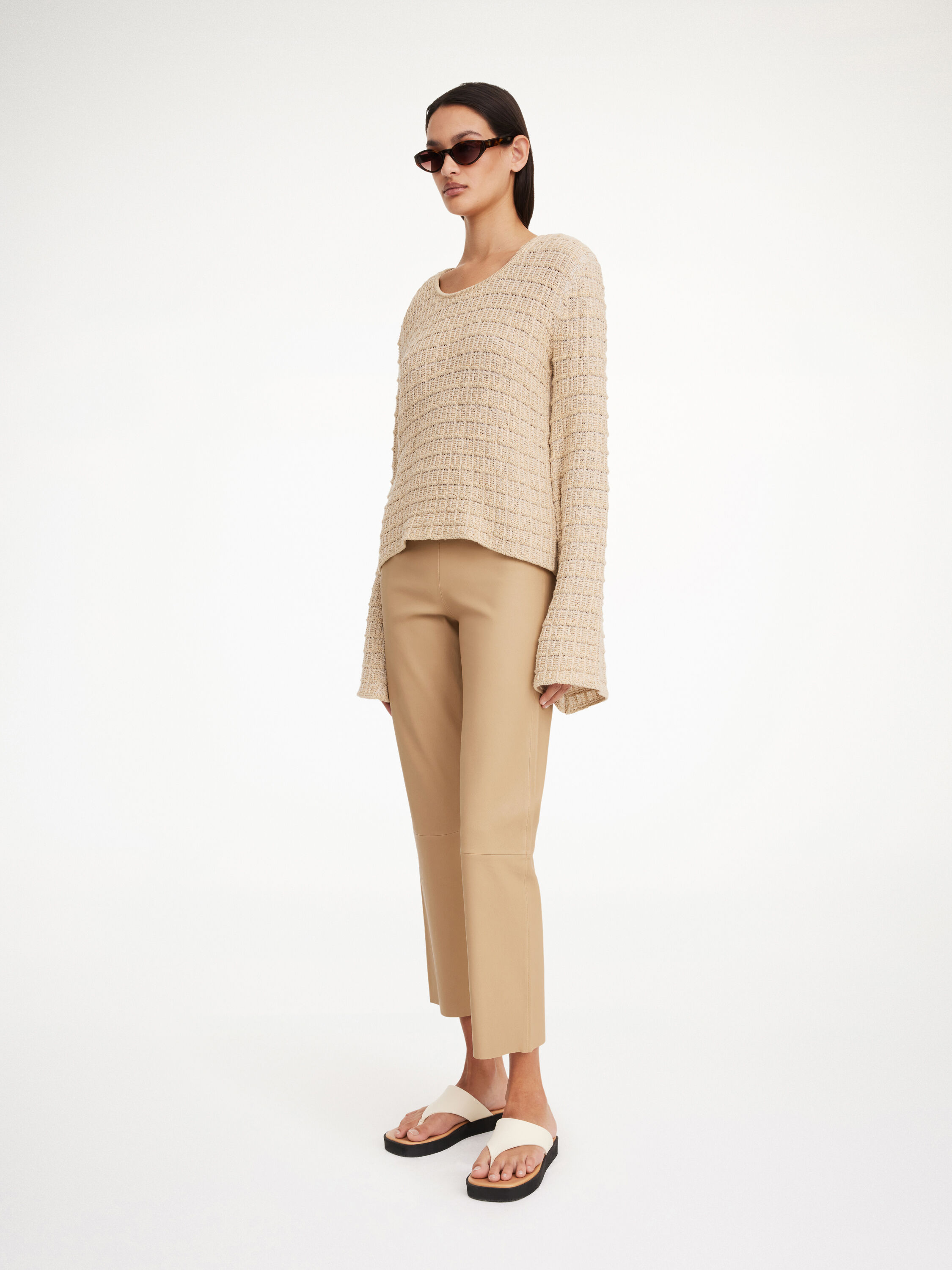 By malene birger leather pants discount
