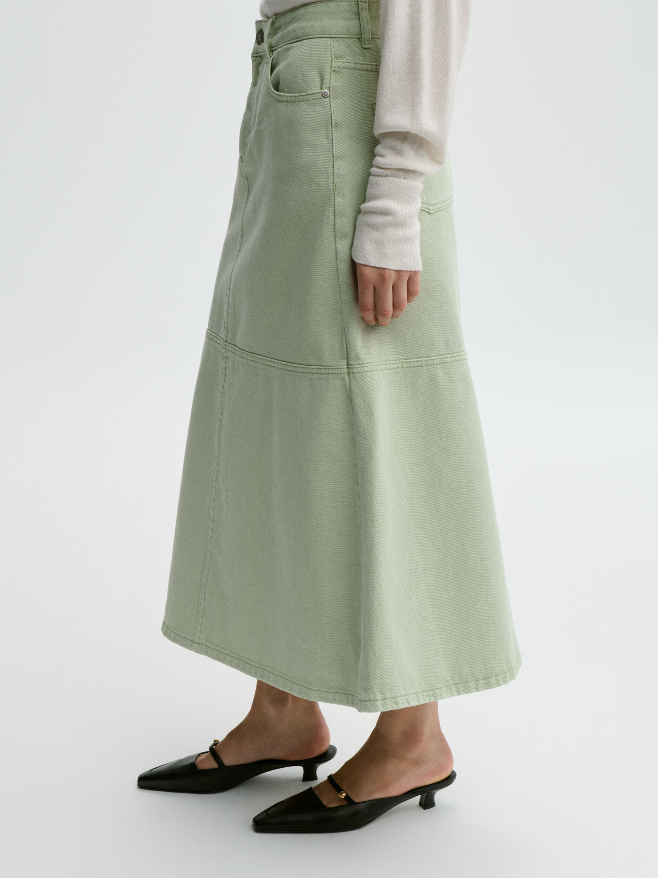 Solene denimnederdel