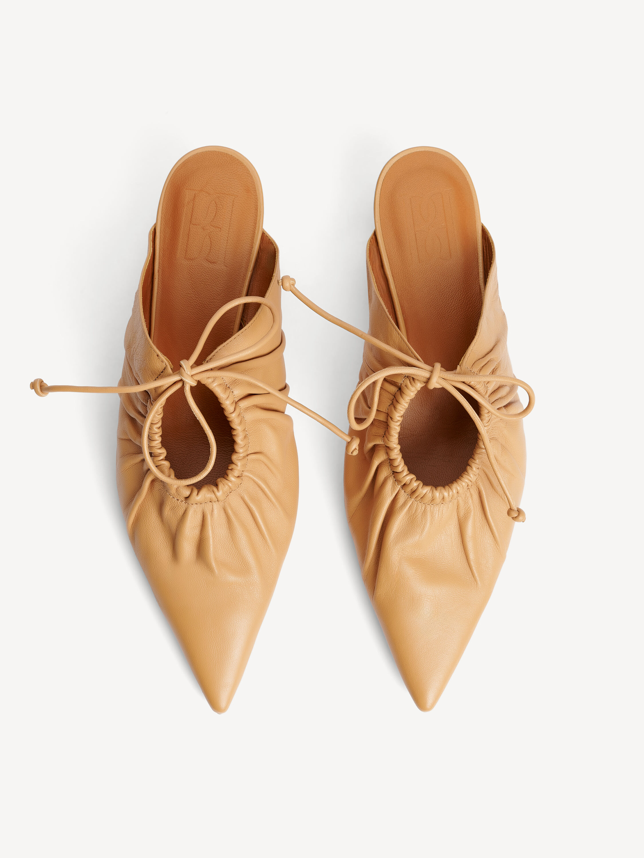 Masey leather mules