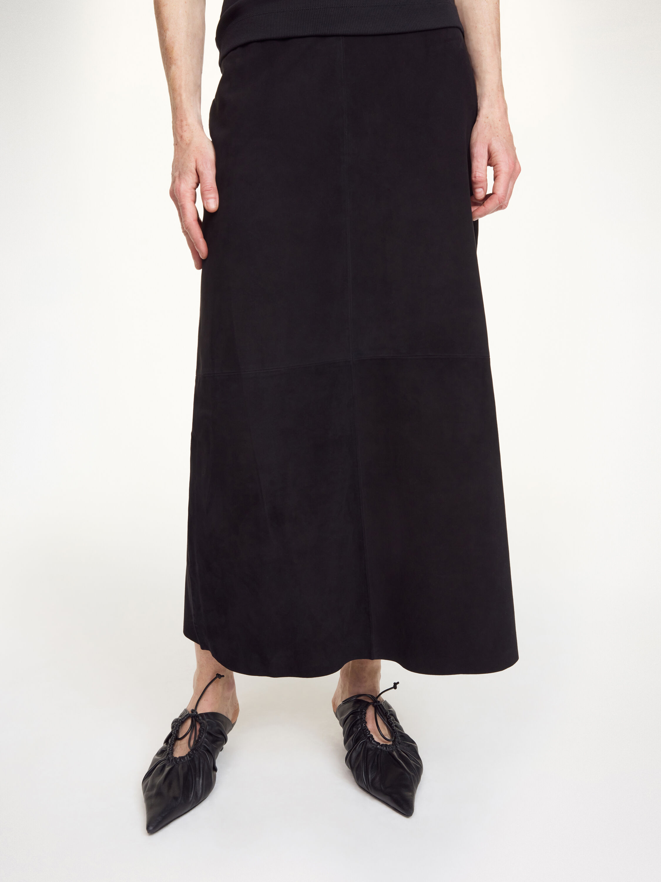 Palomie Suede maxi skirt