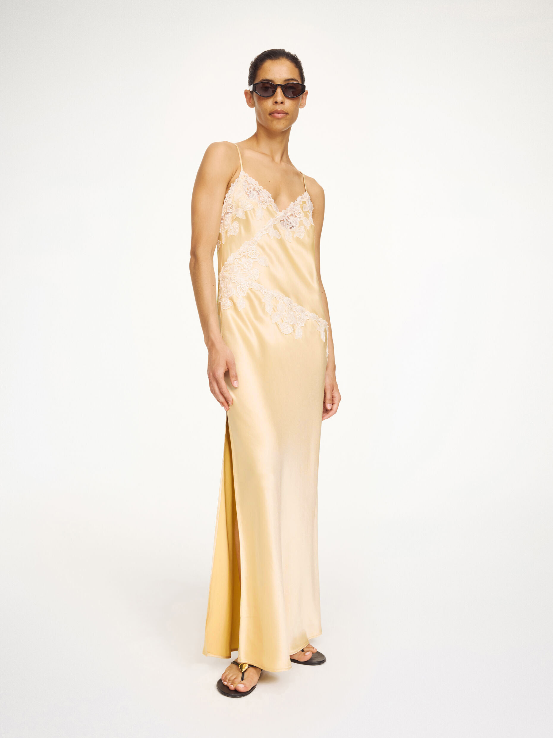 Vera satin maxi dress