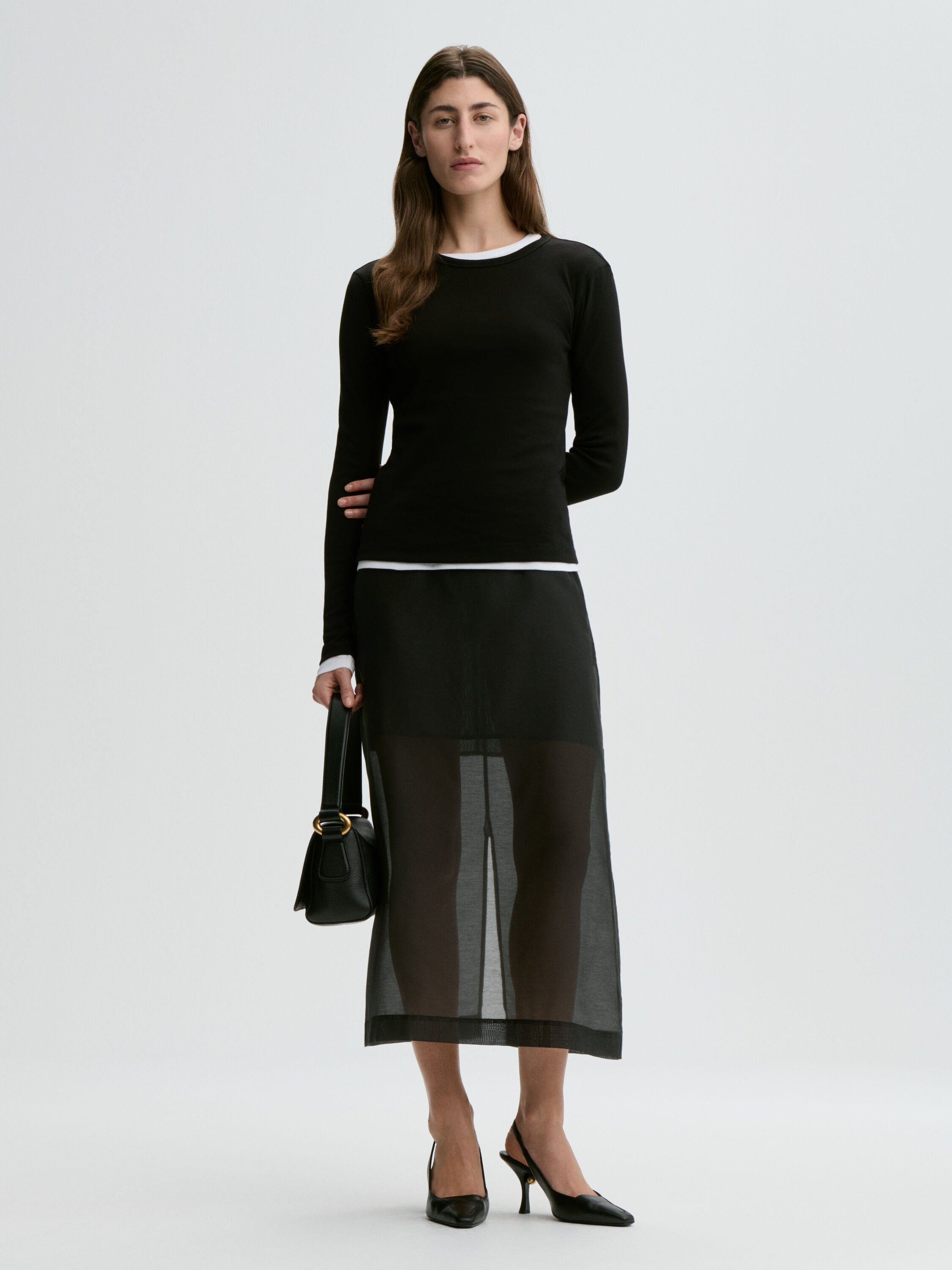 Brita Flat organic cotton long-sleeved T-shirt