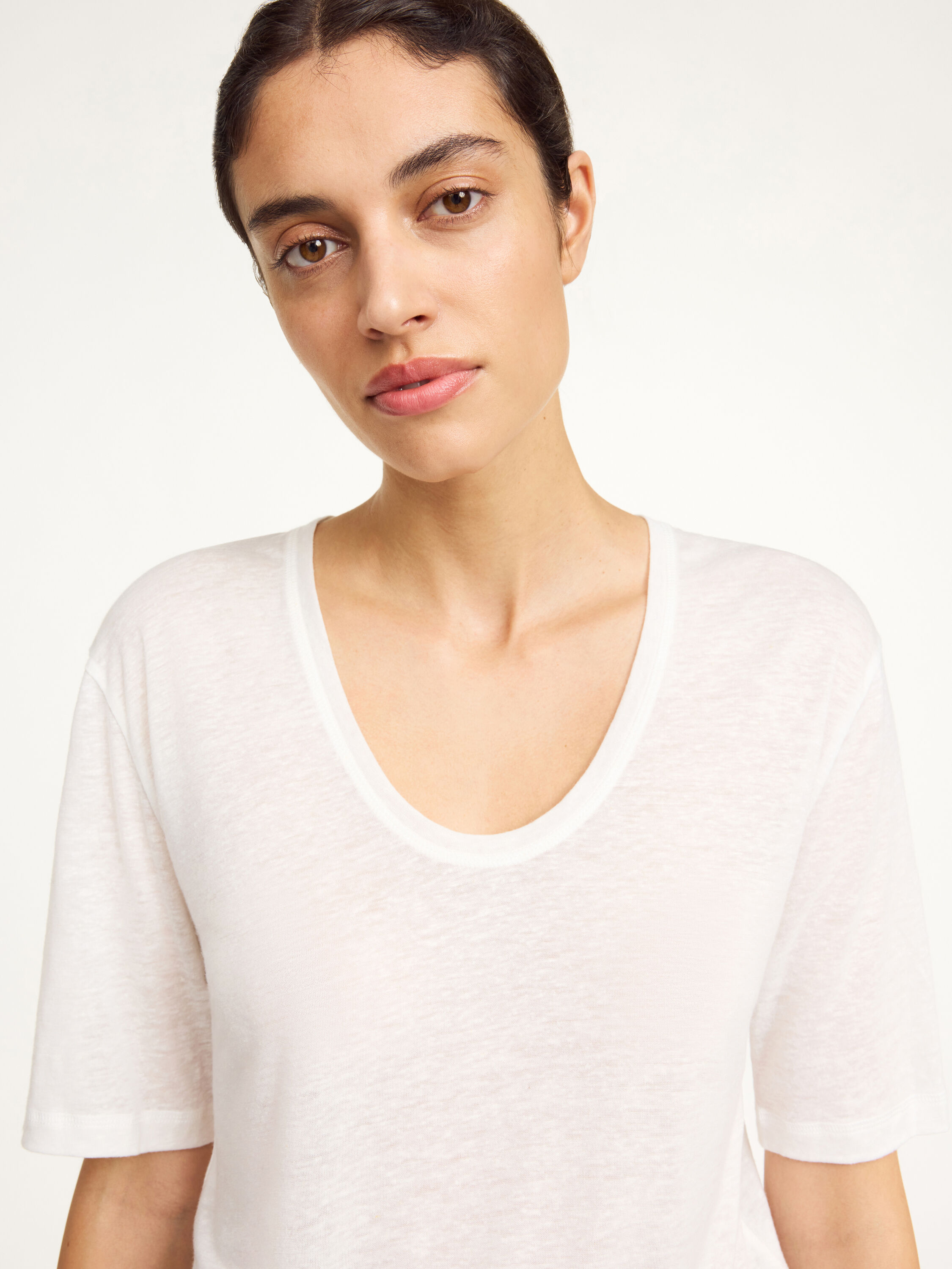 売れ筋商品|||バイマレンバーガー Tシャツ レディース トップス ESSENTIALS  AMARINGA - Basic T-shirt - soft white By Malene Birger ESSENTIALS AMARINGA - T-shirts basic - soft