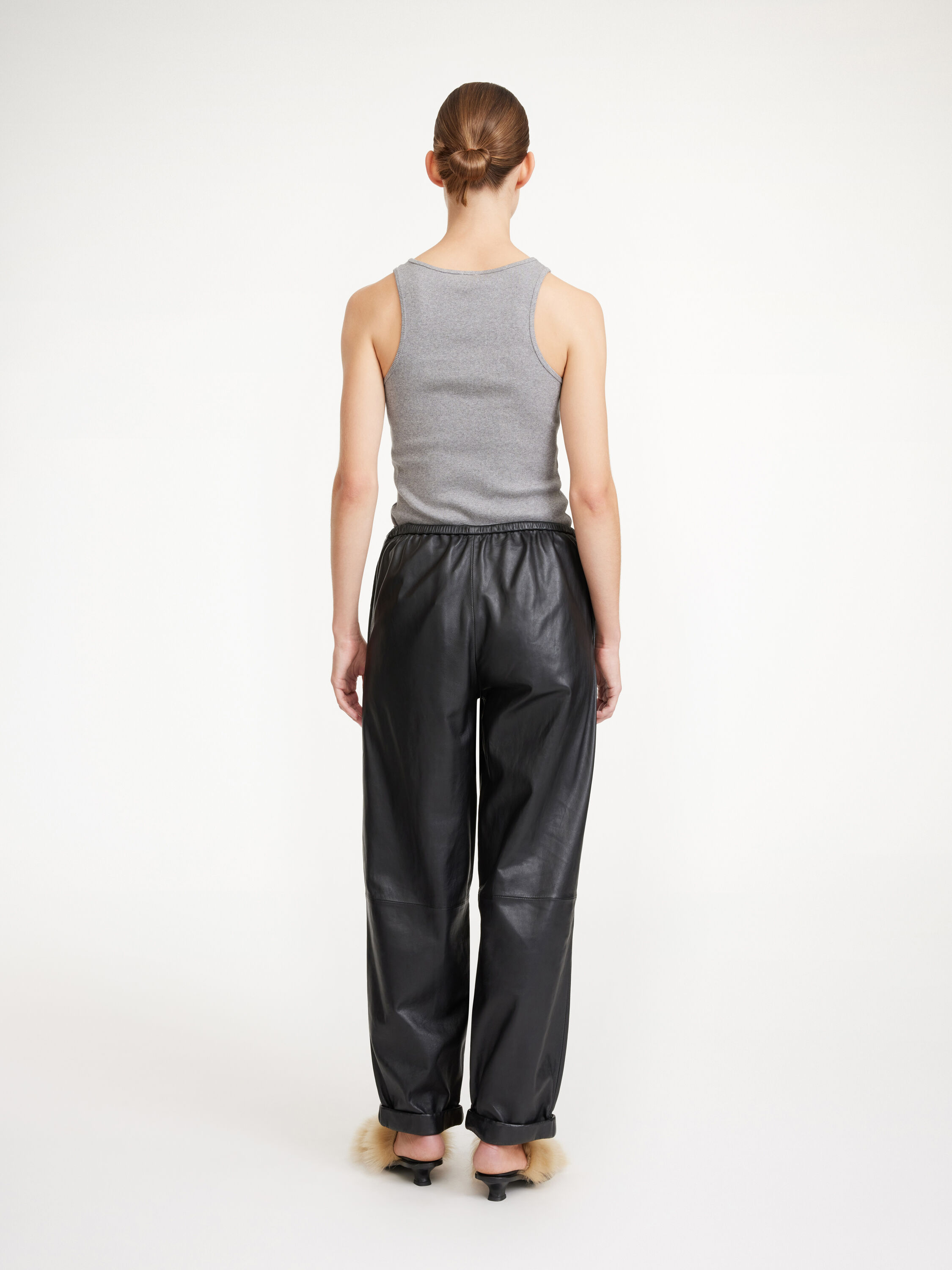 Joanni leather trousers